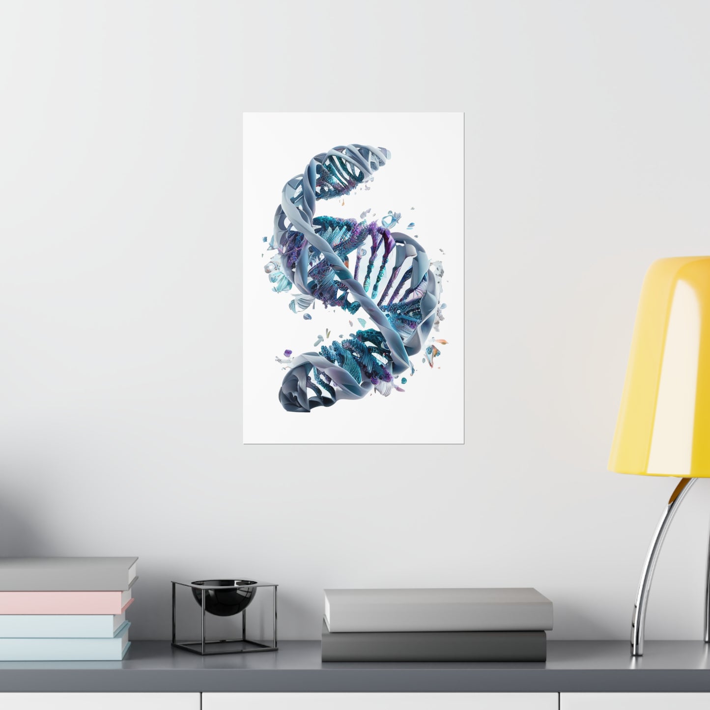 Aquatic Elements DNA Double Helix - Premium Matte Print