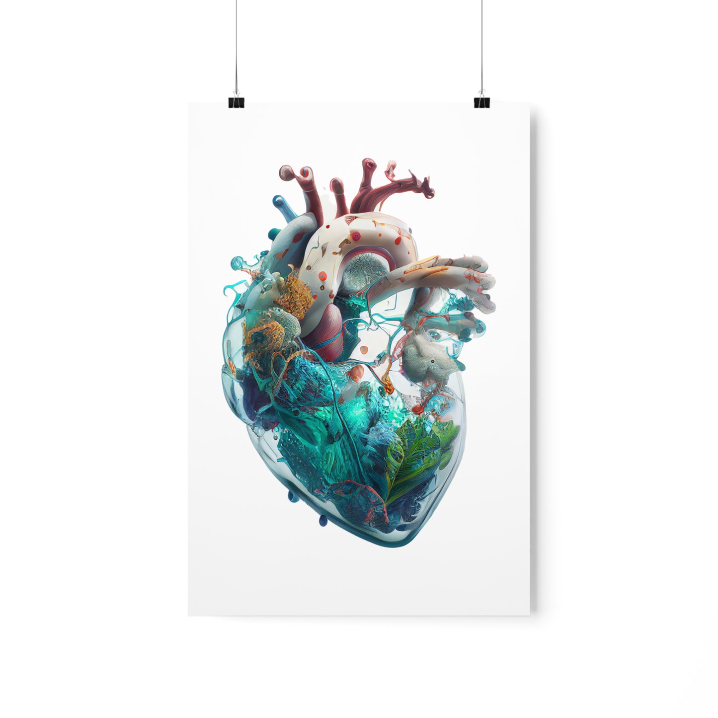 Aquatic Materials Heart - Premium Matte Print