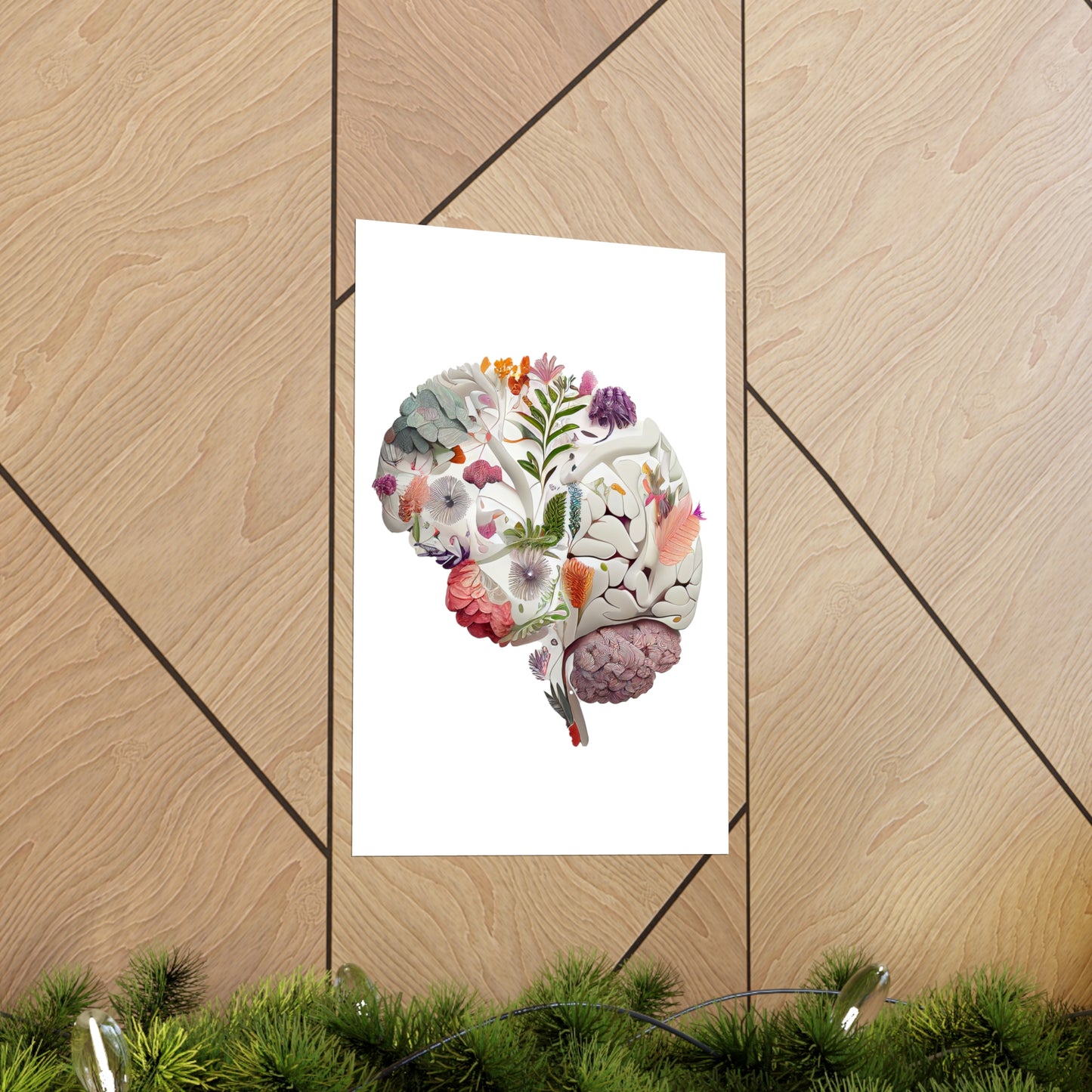 Floral Brain - Premium Matte Print