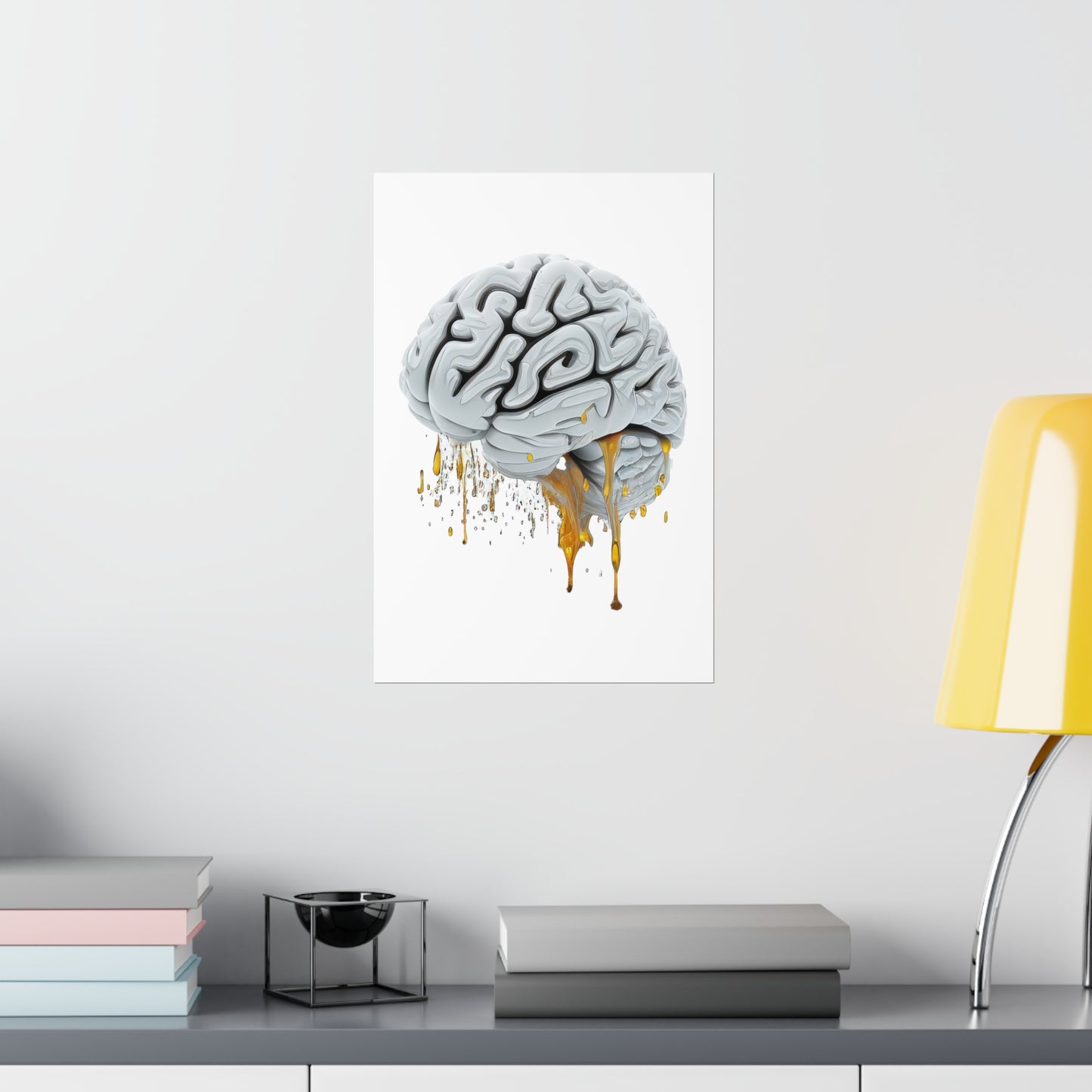 Digital Drip Brain - Premium Matte Print