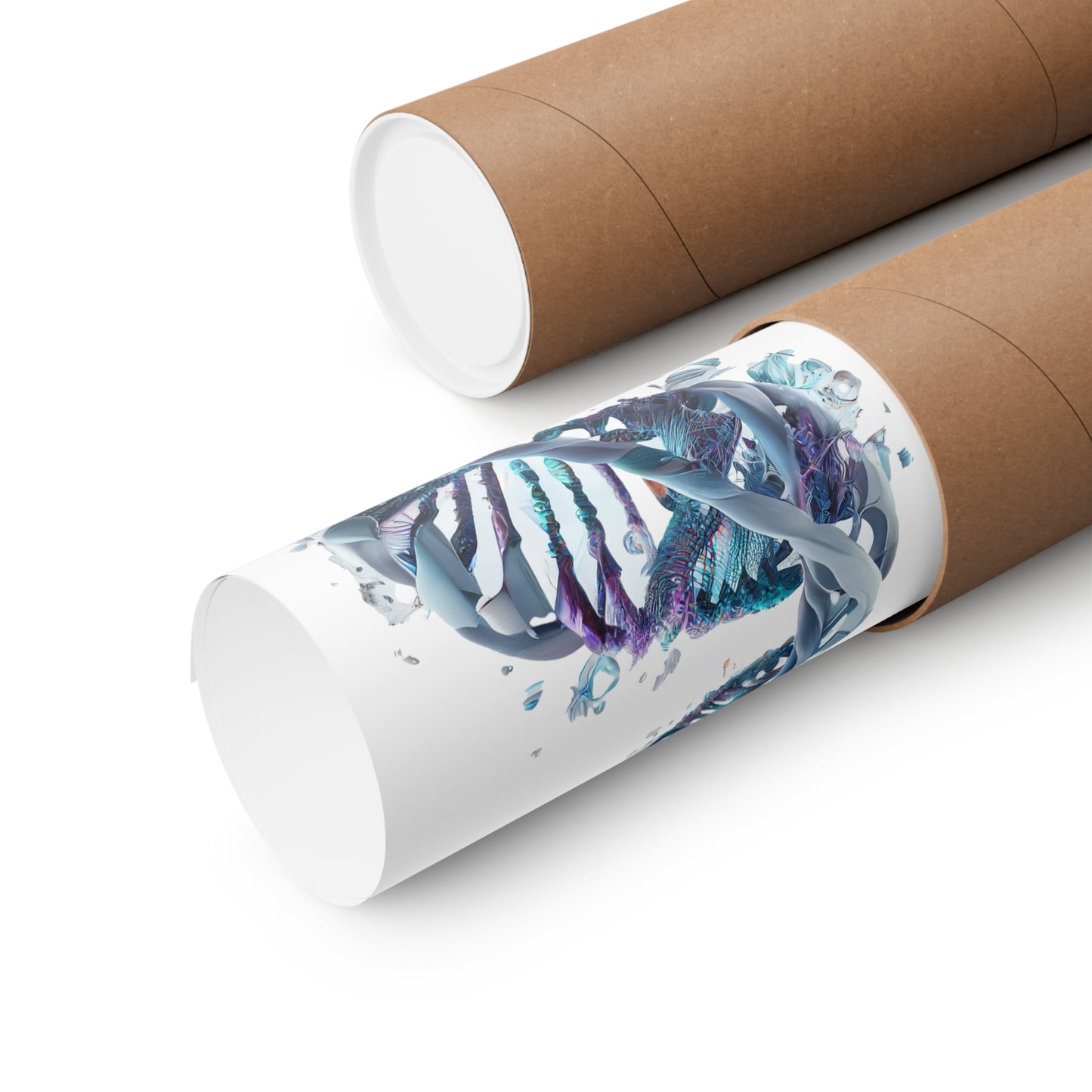 Aquatic Elements DNA Double Helix - Premium Matte Print