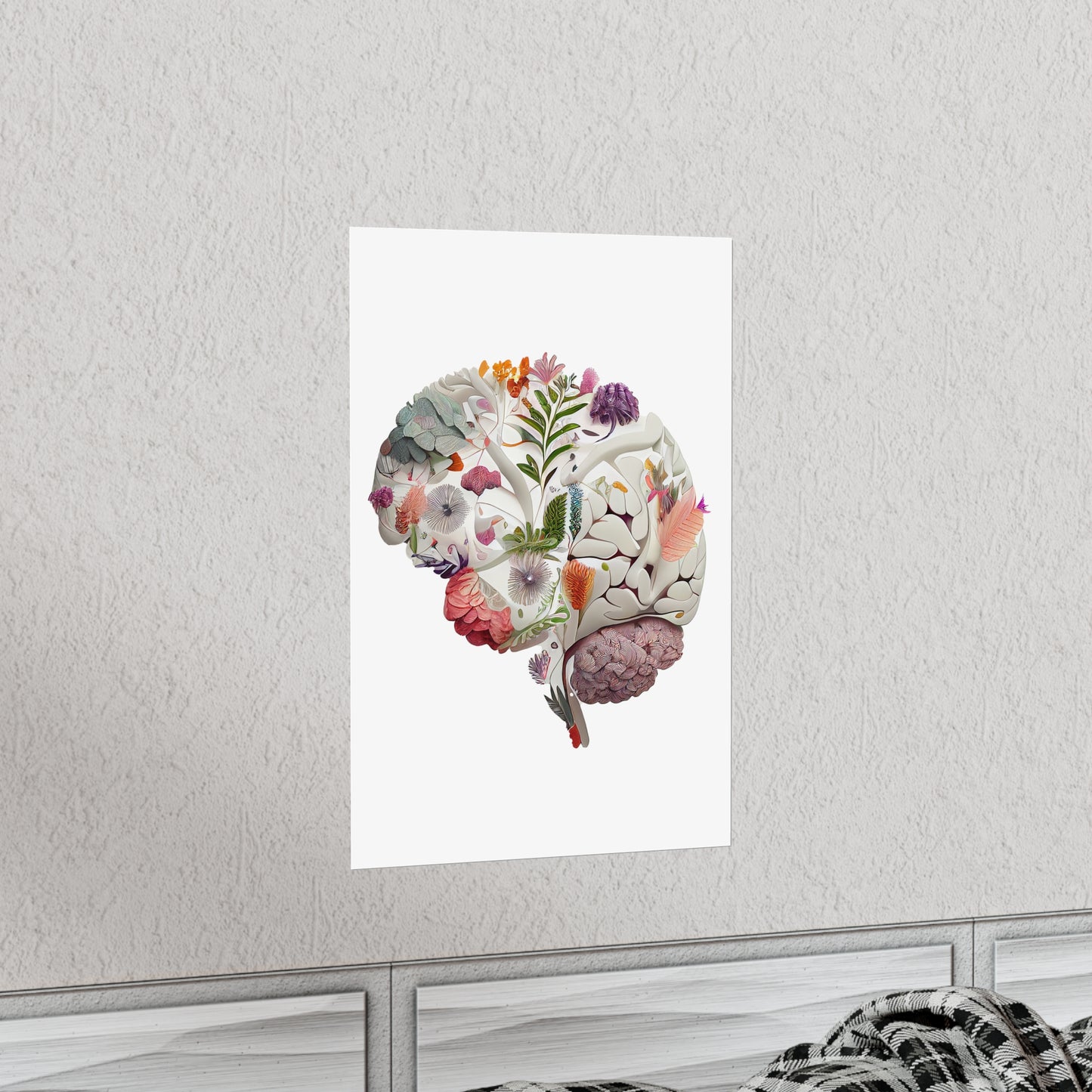 Floral Brain - Premium Matte Print