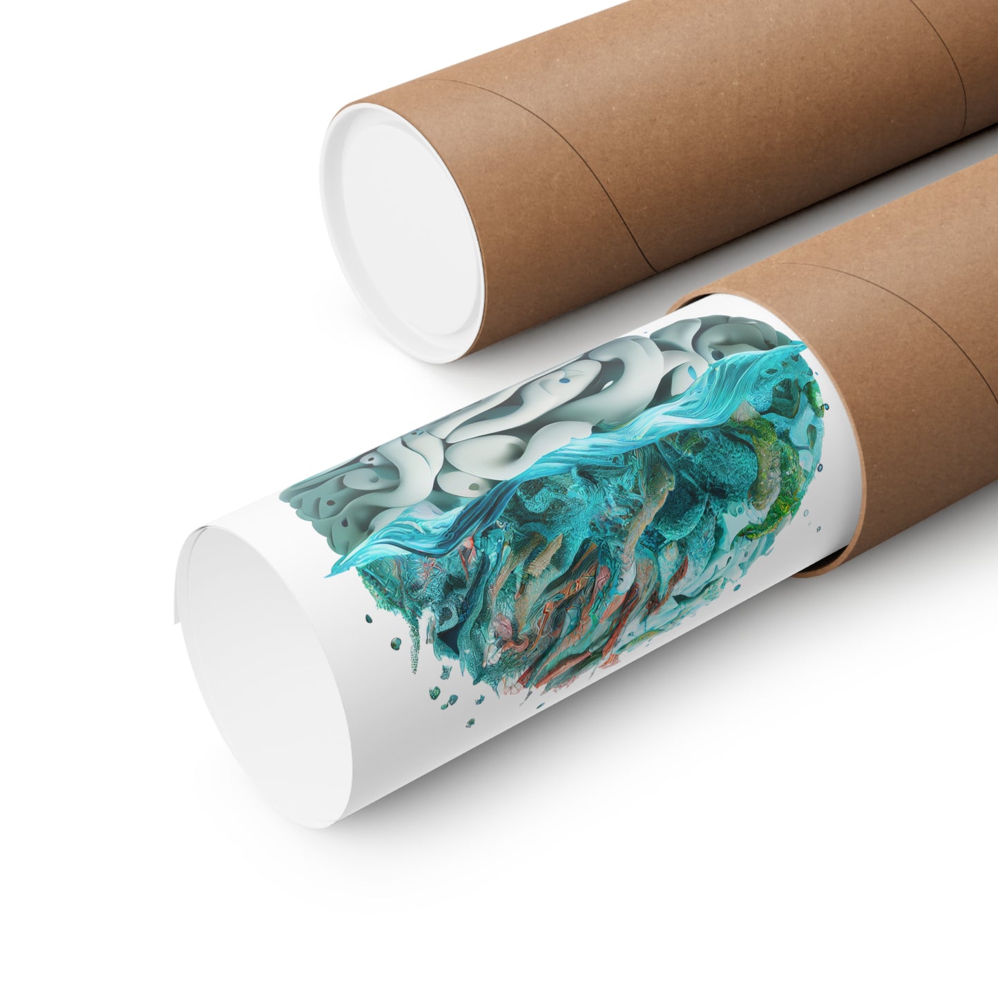Aquatic Elements Brain - Premium Matte Print