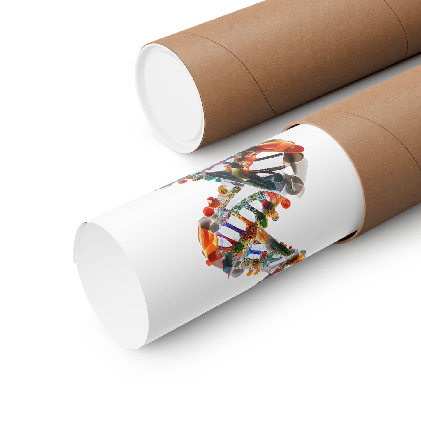 Quantum DNA Double Helix - Premium Matte Print