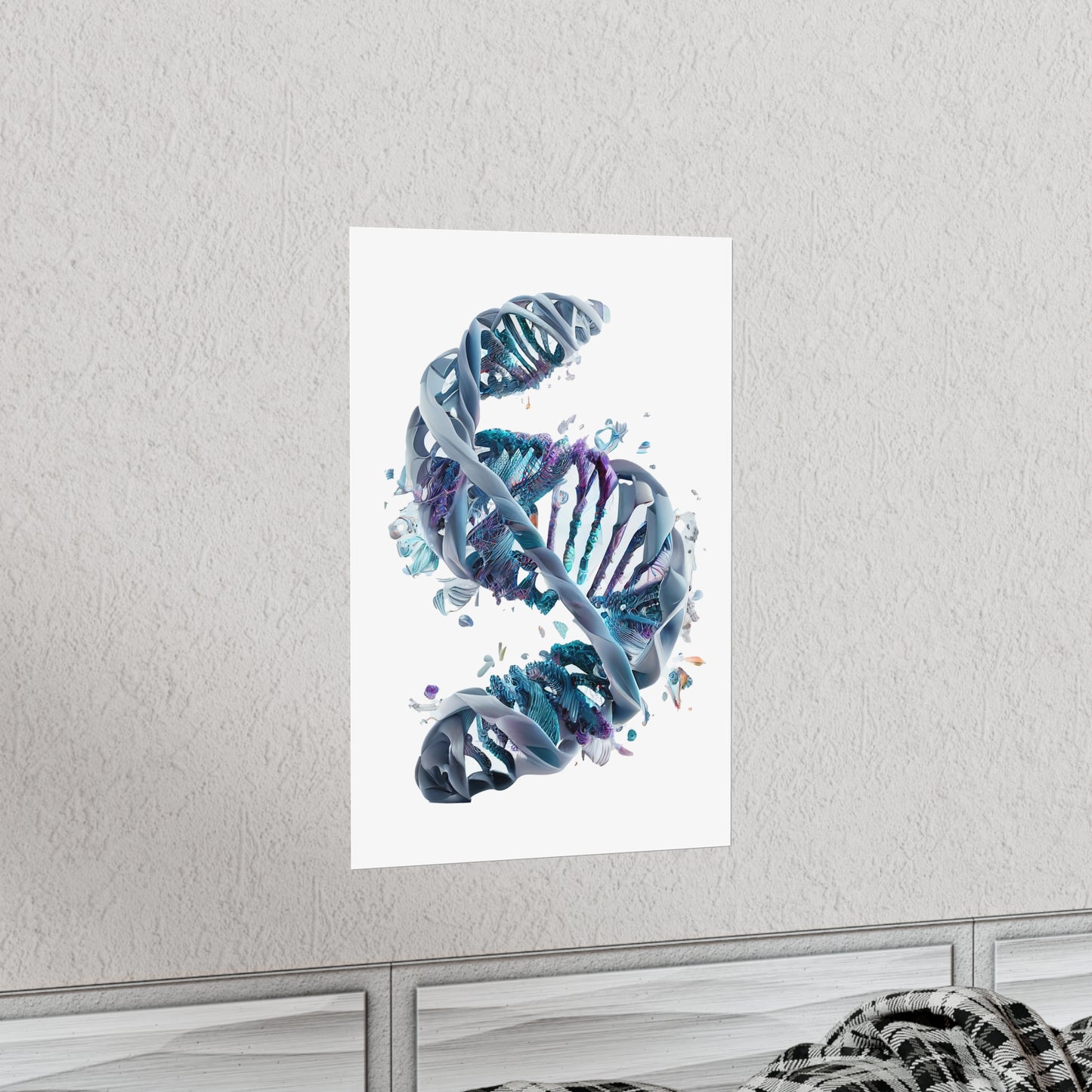 Aquatic Elements DNA Double Helix - Premium Matte Print