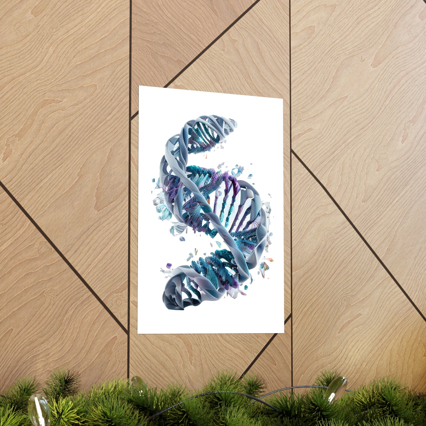 Aquatic Elements DNA Double Helix - Premium Matte Print