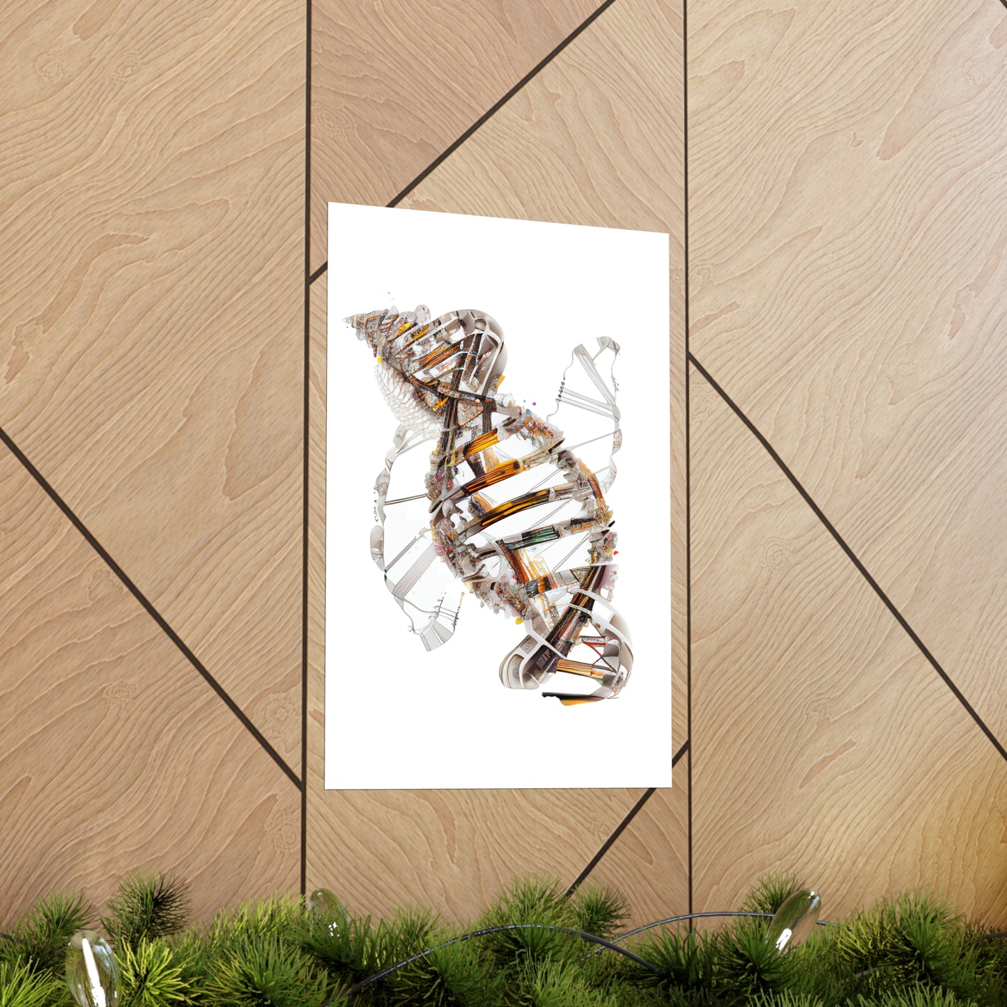 Engineering Plans DNA Double Helix - Premium Matte Print