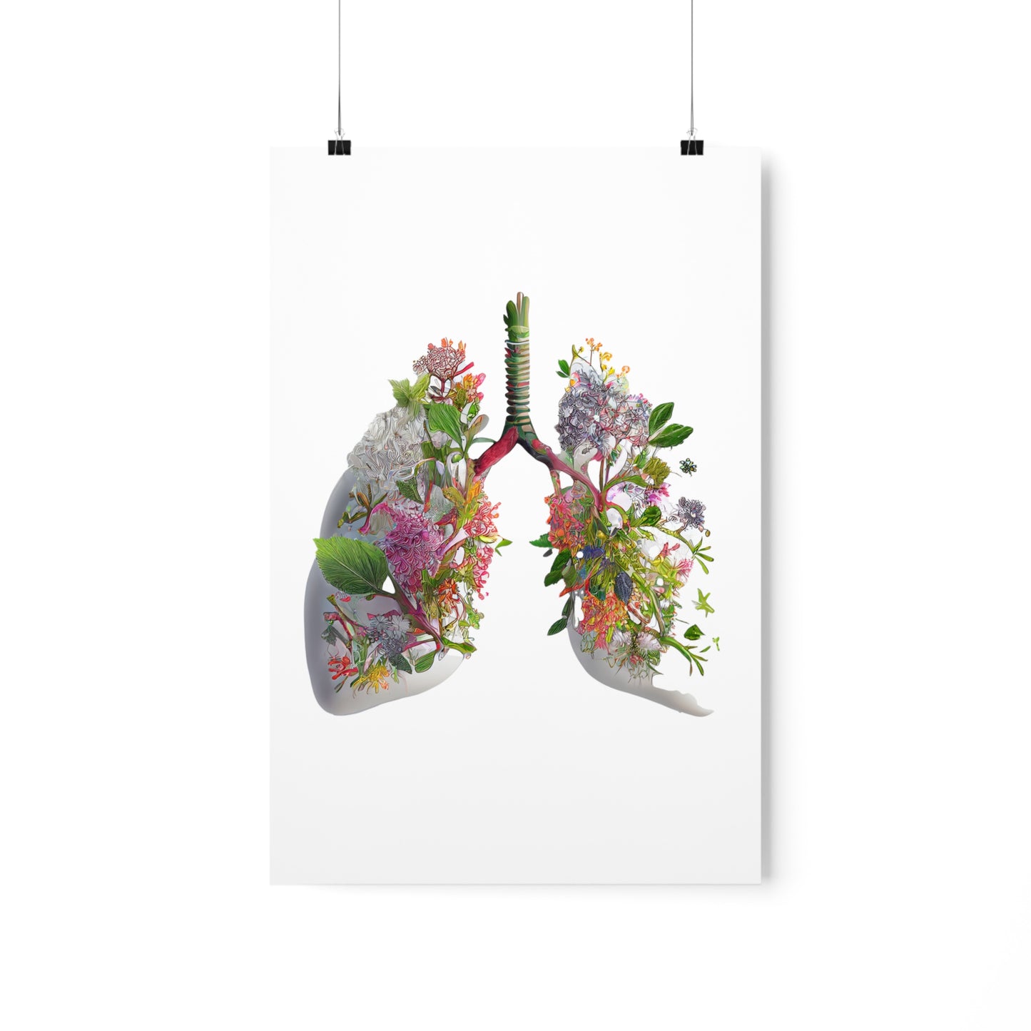 Floral Lungs - Premium Matte Print