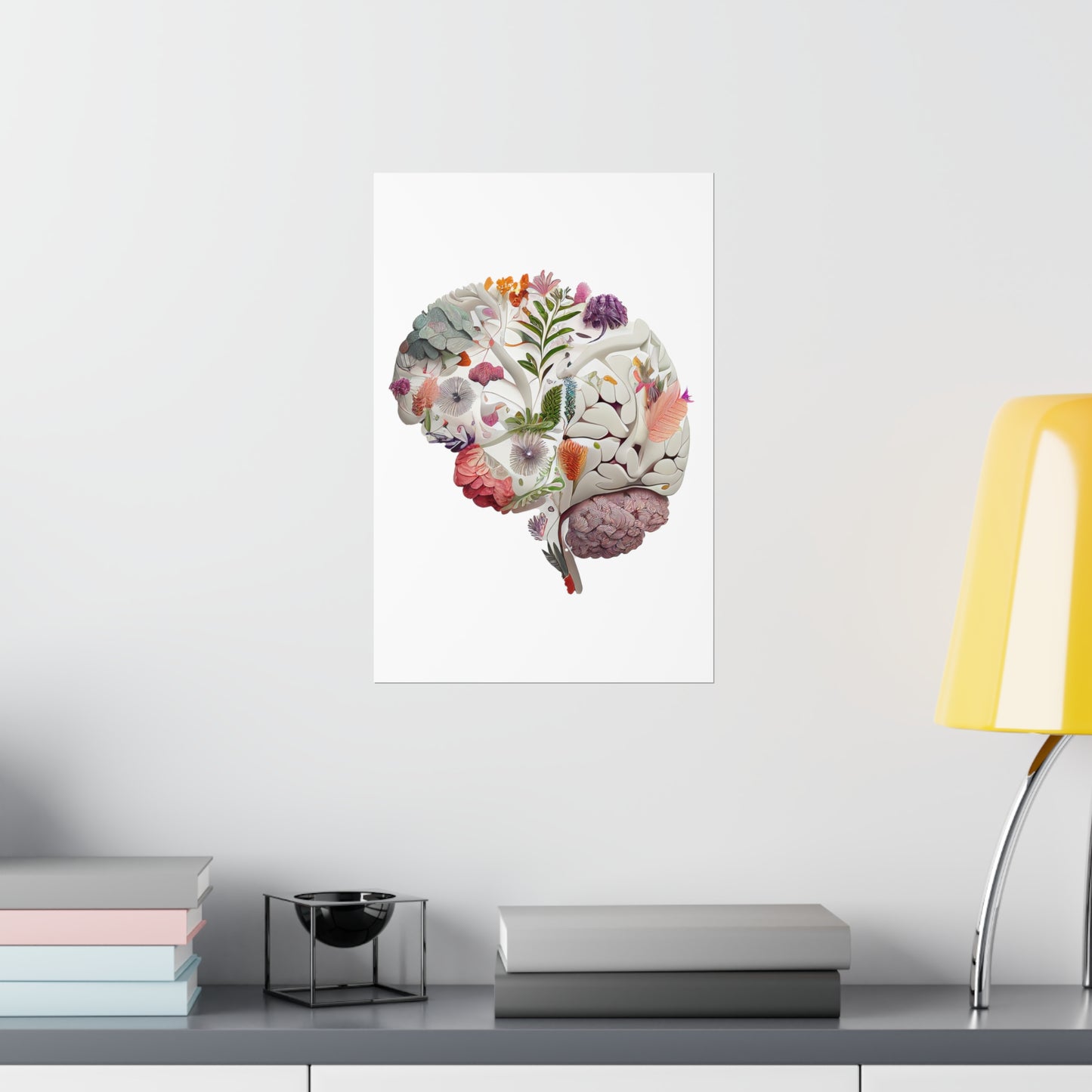 Floral Brain - Premium Matte Print
