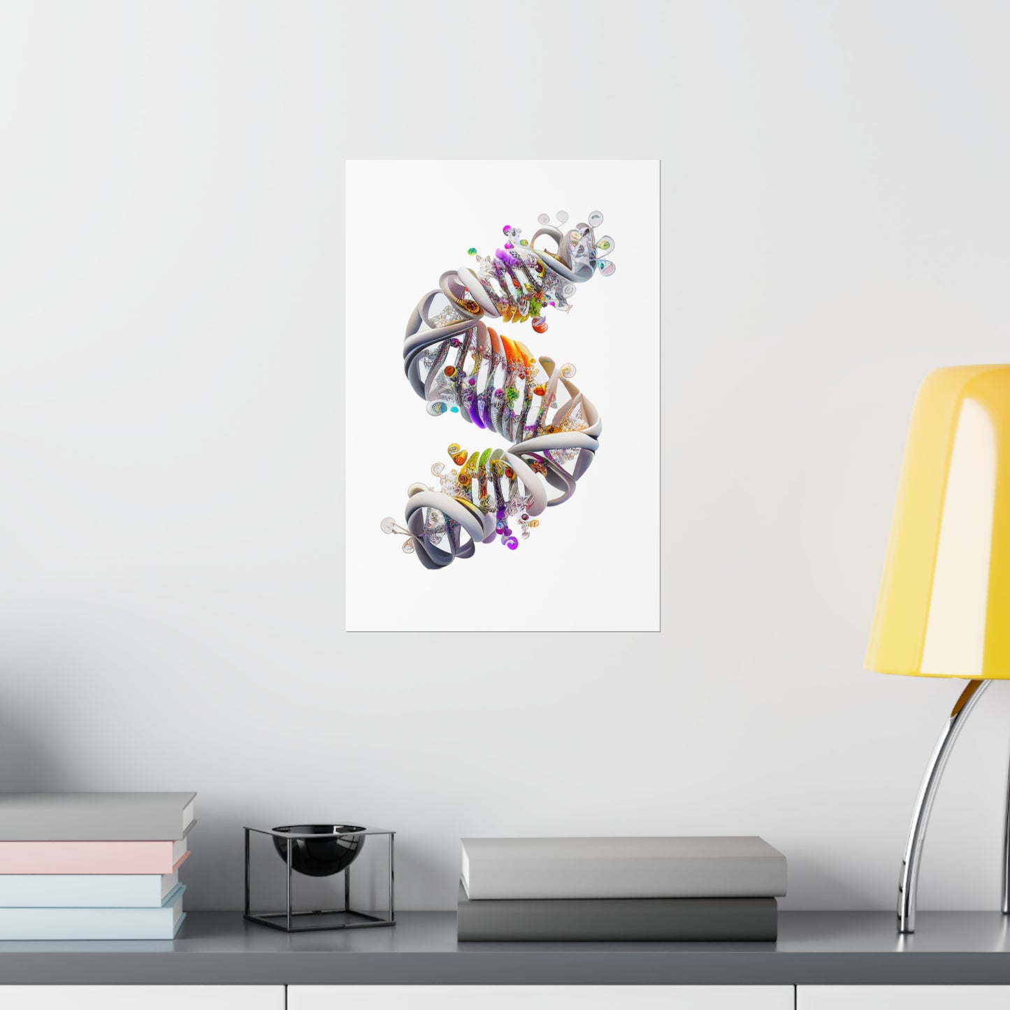 Alien Material DNA Double Helix - Premium Matte Print