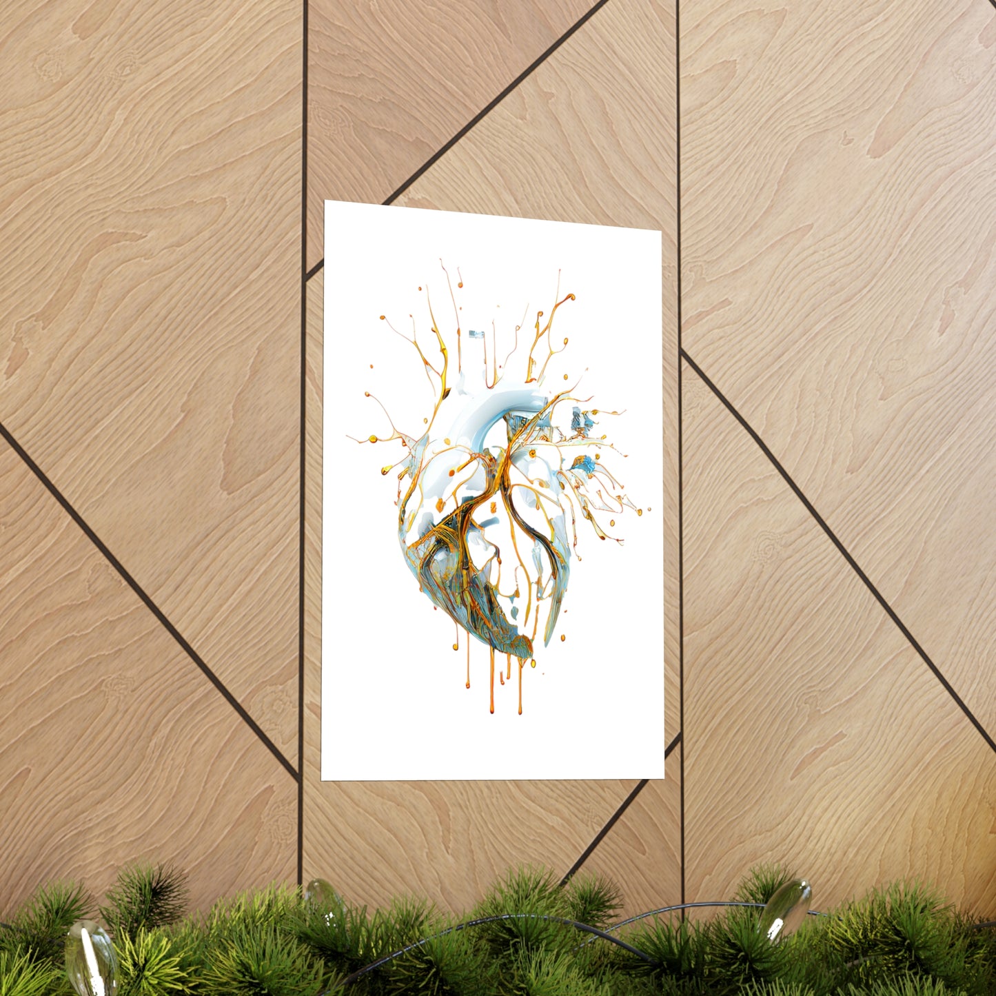 Digital Drip Heart - Premium Matte Print