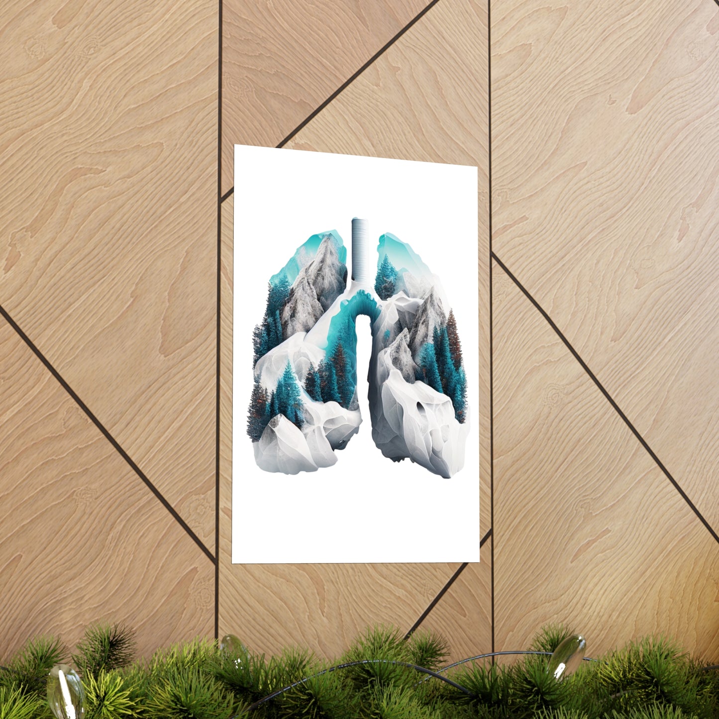 Snow Capped Mountains Lungs - Premium Matte Print
