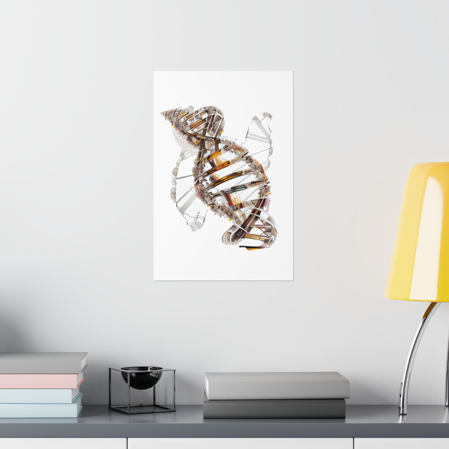 Engineering Plans DNA Double Helix - Premium Matte Print