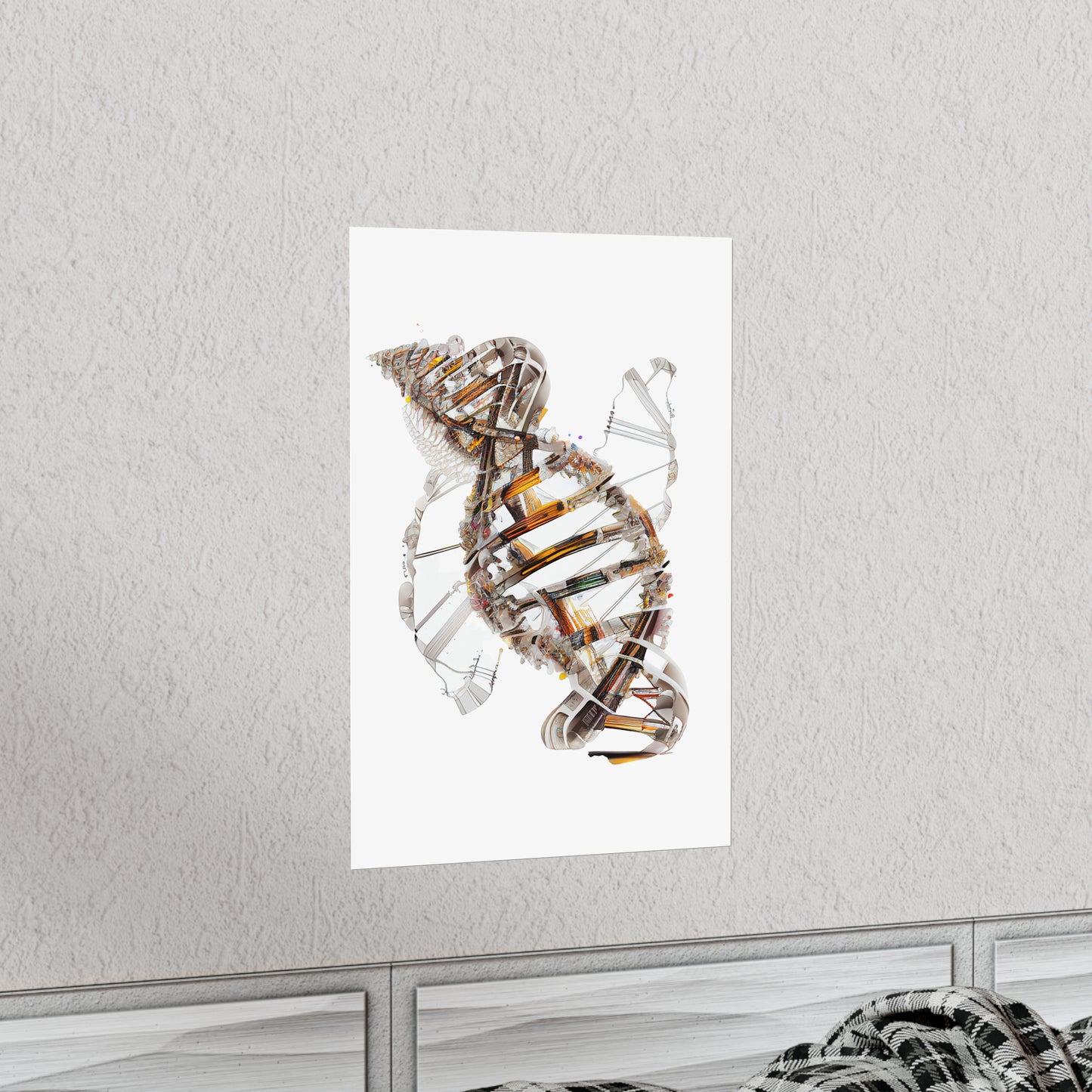 Engineering Plans DNA Double Helix - Premium Matte Print