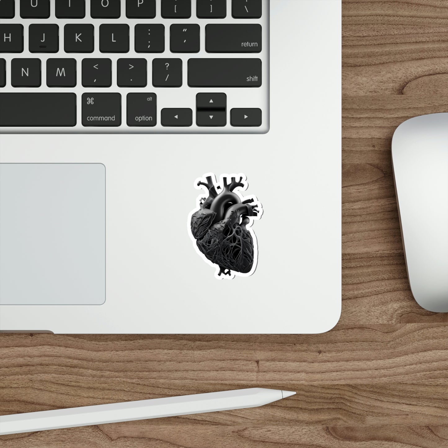 Black Heart Die-Cut Sticker
