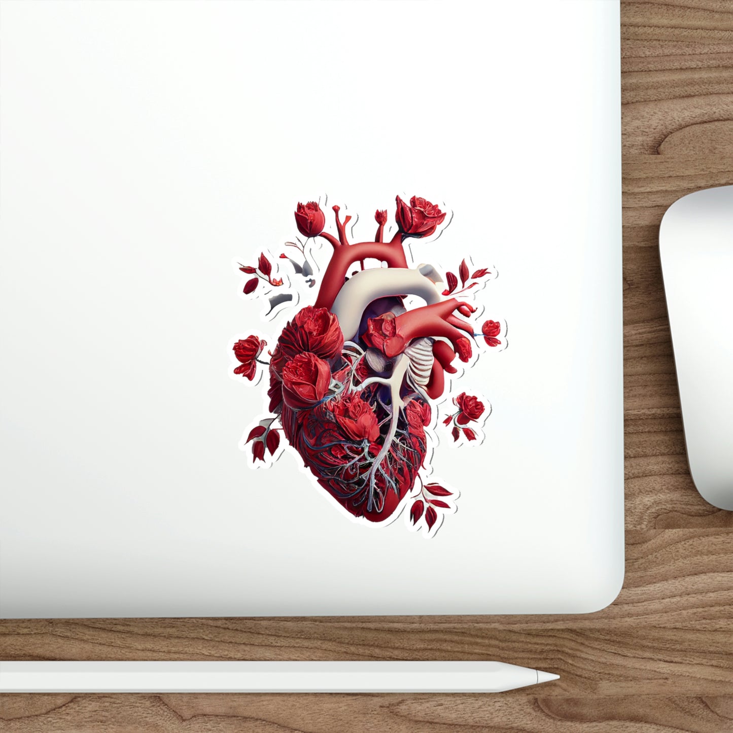 Rose Heart Die-Cut Sticker