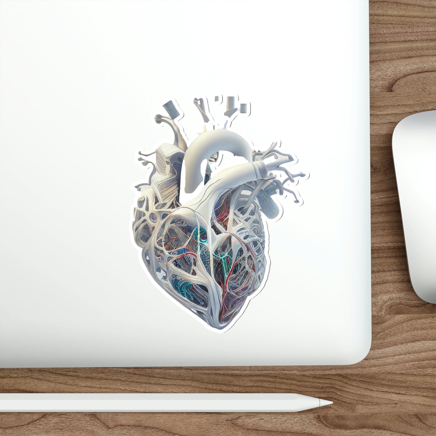 Alien Material Heart Die-Cut Sticker