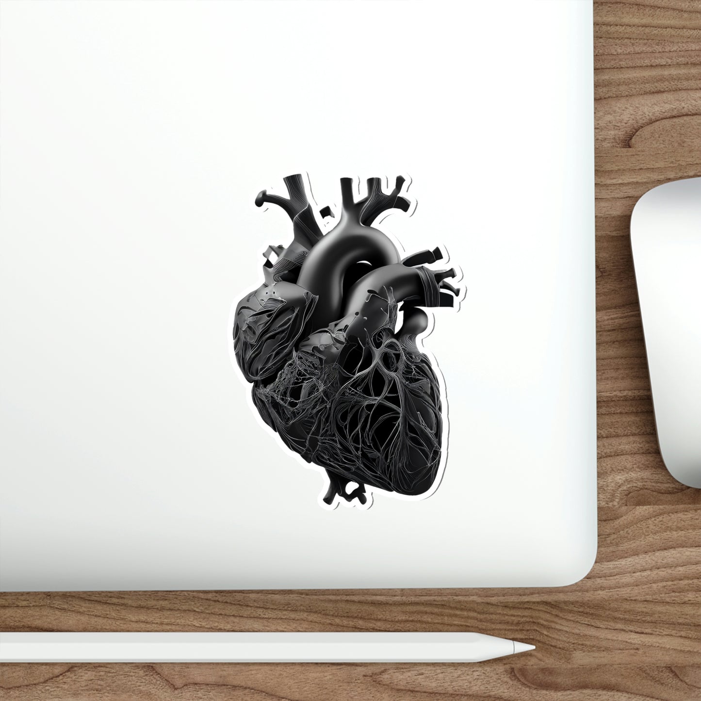 Black Heart Die-Cut Sticker