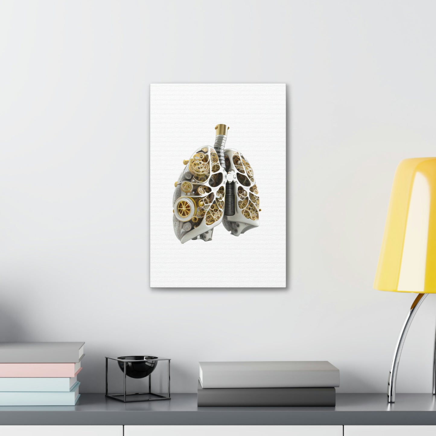 Bio Mechanical Lungs, ꓥVꓥ Generated - Polyester Canvas