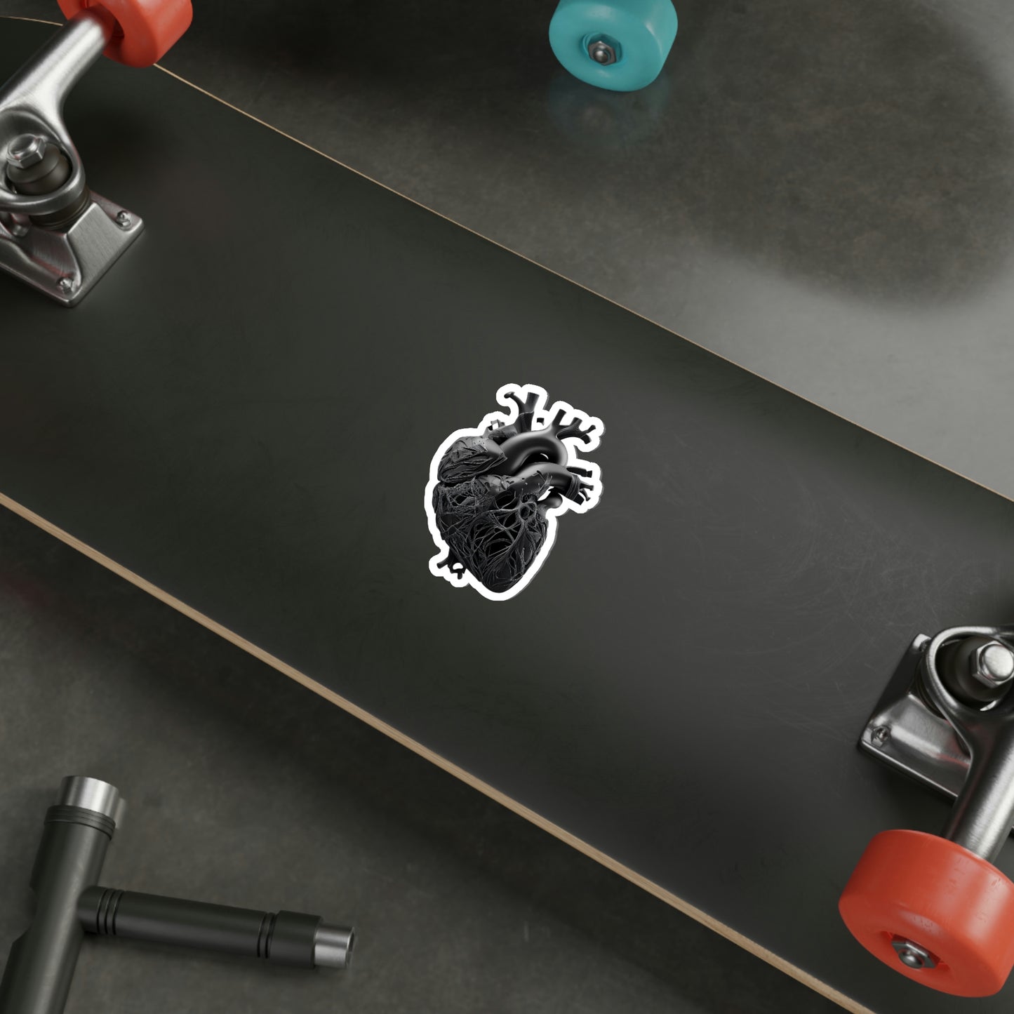 Black Heart Die-Cut Sticker