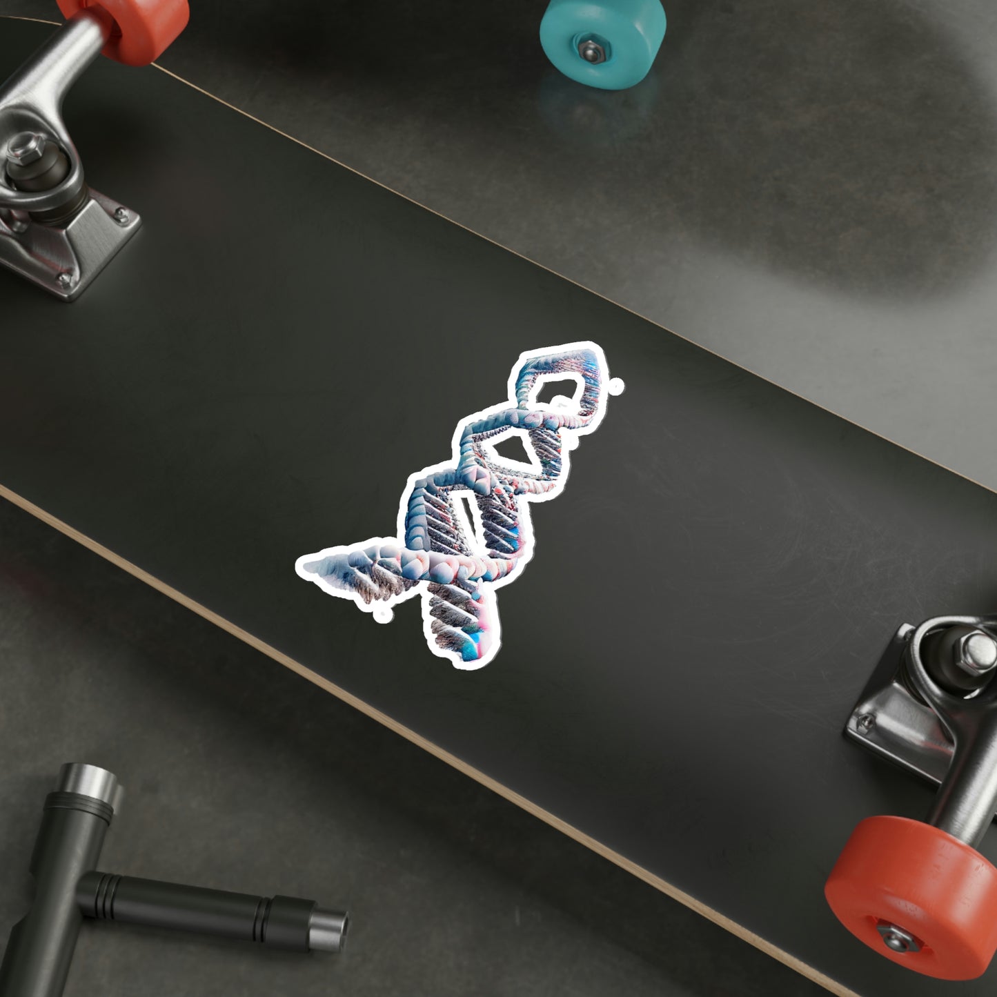 Snow Capped Mountains DNA Die-Cut Sticker