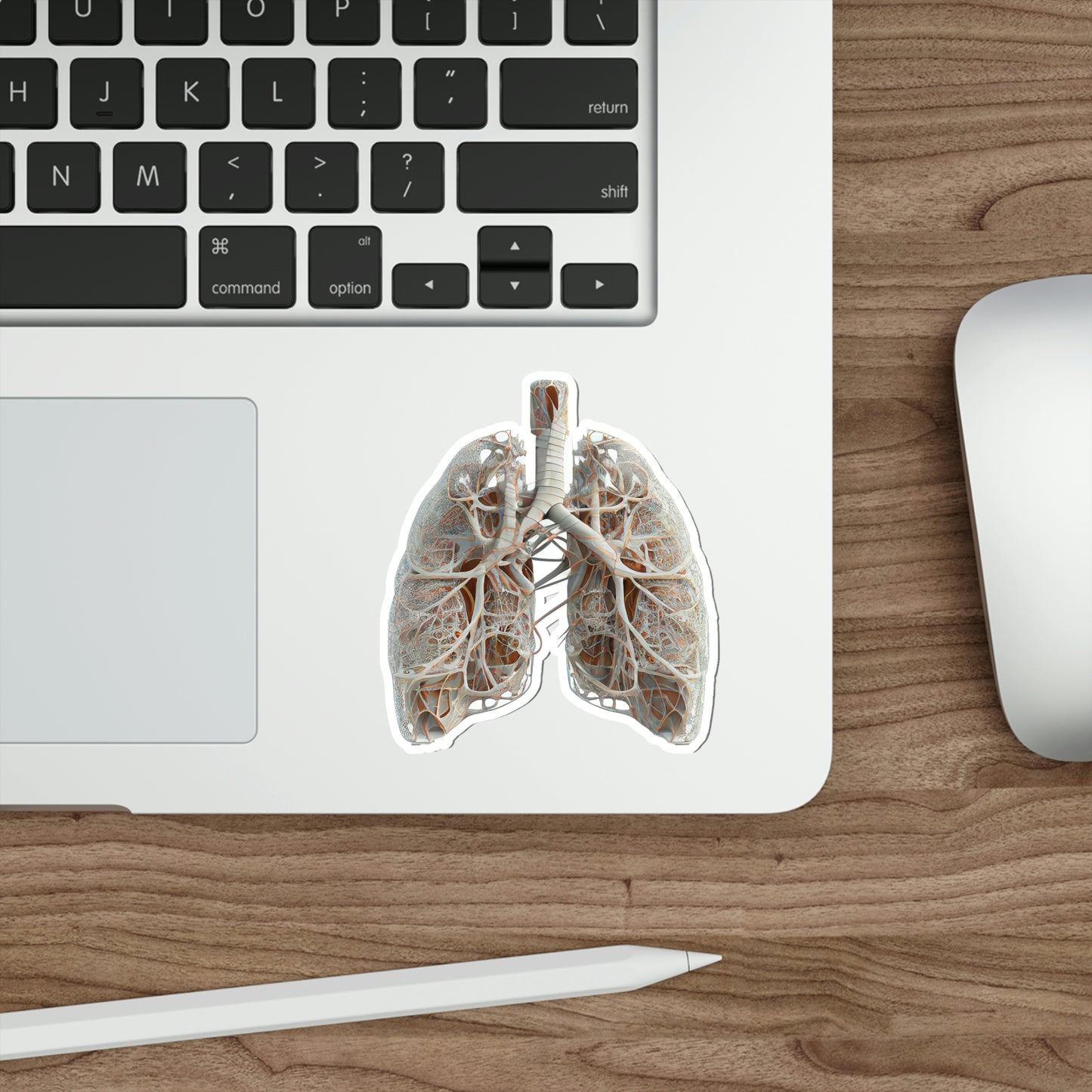 Engineering Plans Lungs Die-Cut Sticker