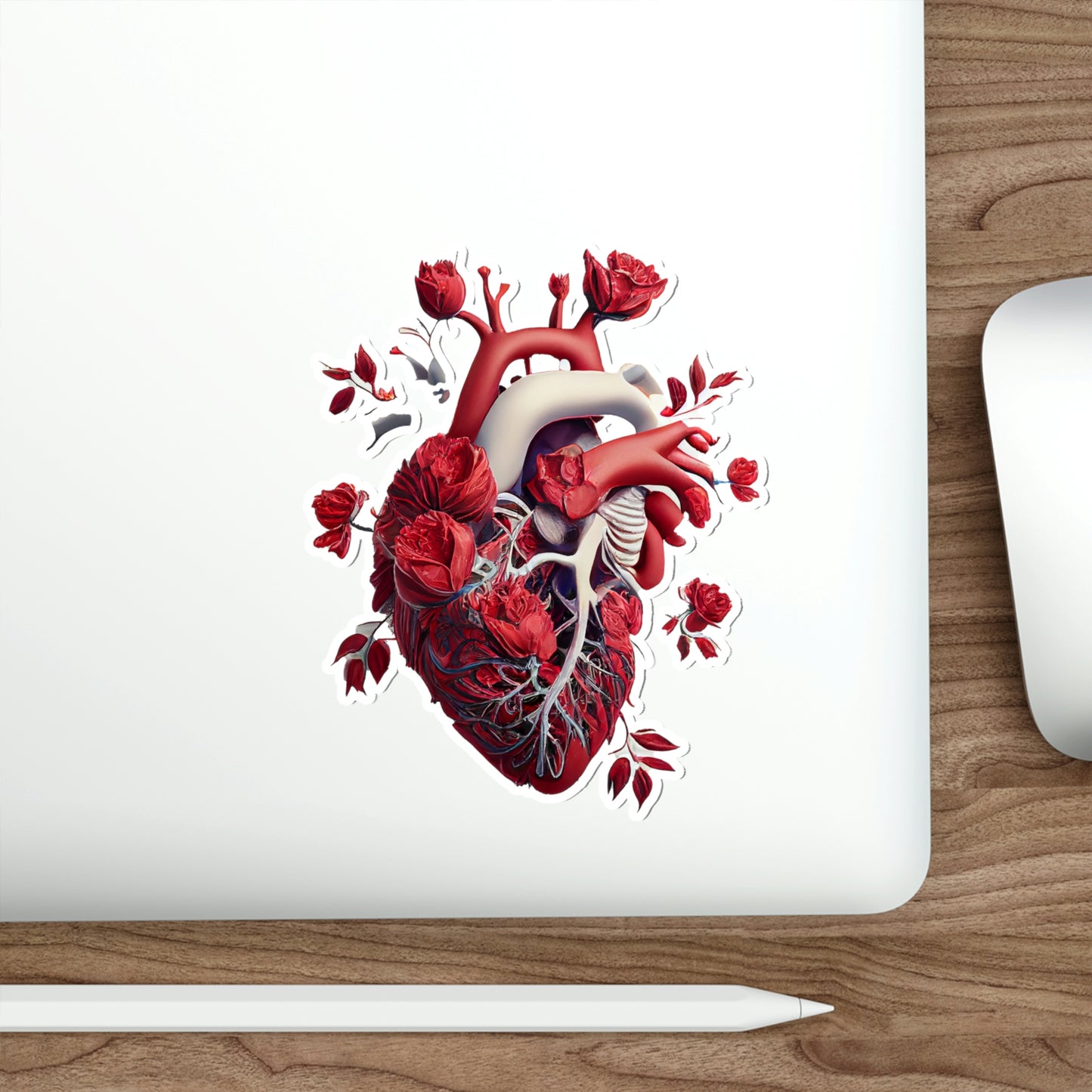 Rose Heart Die-Cut Sticker