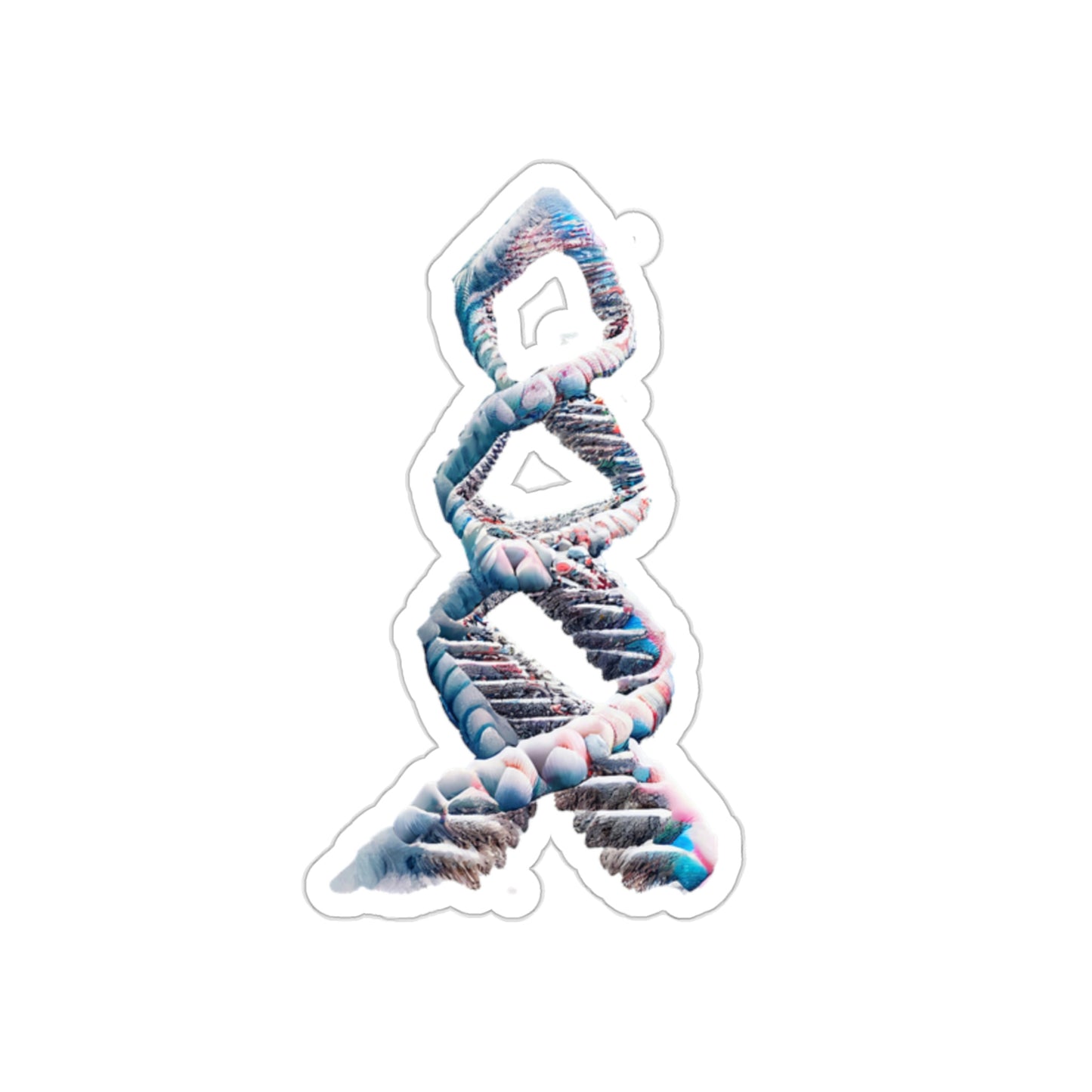 Snow Capped Mountains DNA Die-Cut Sticker