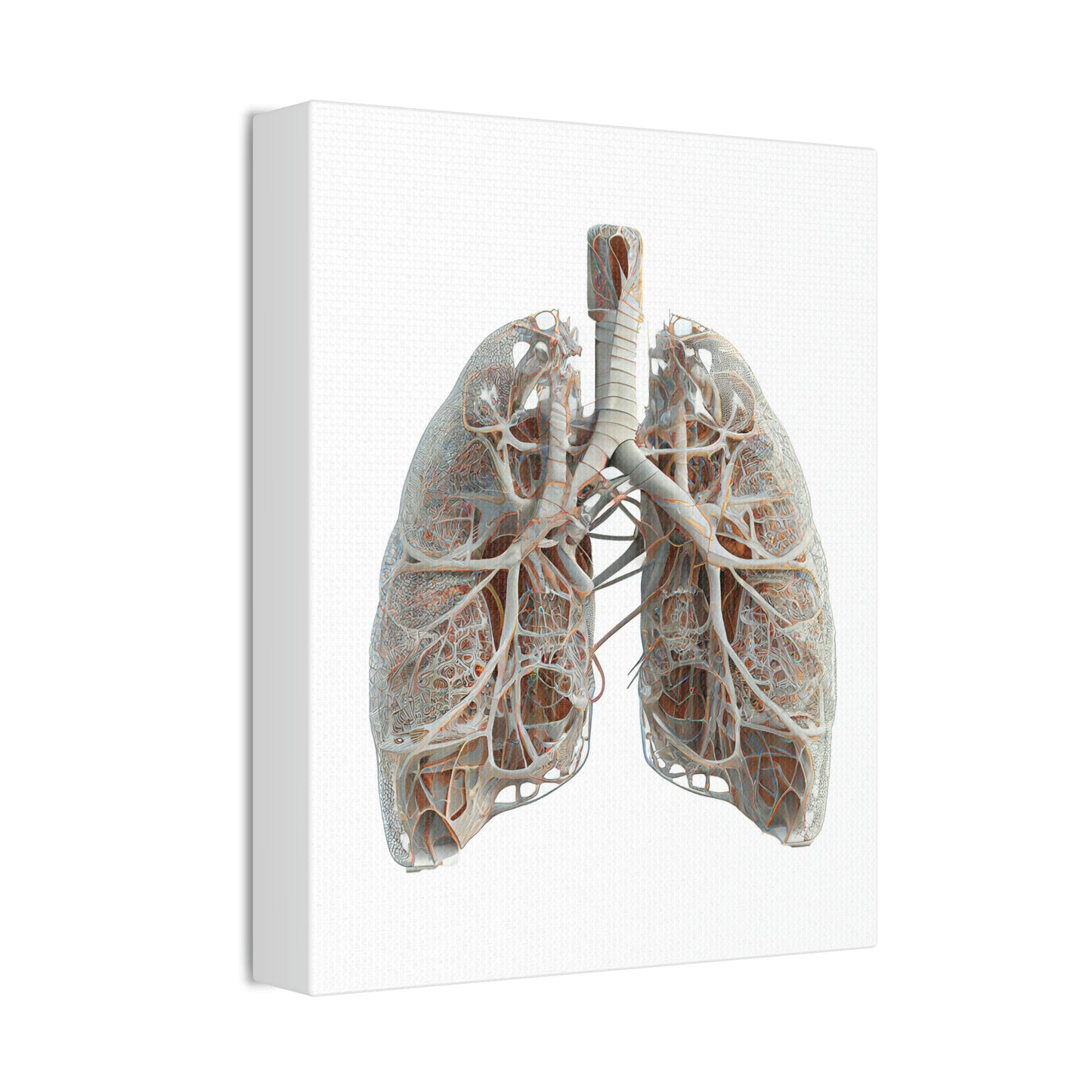 Engineering Plans Lungs, ꓥVꓥ Generated - Polyester Canvas