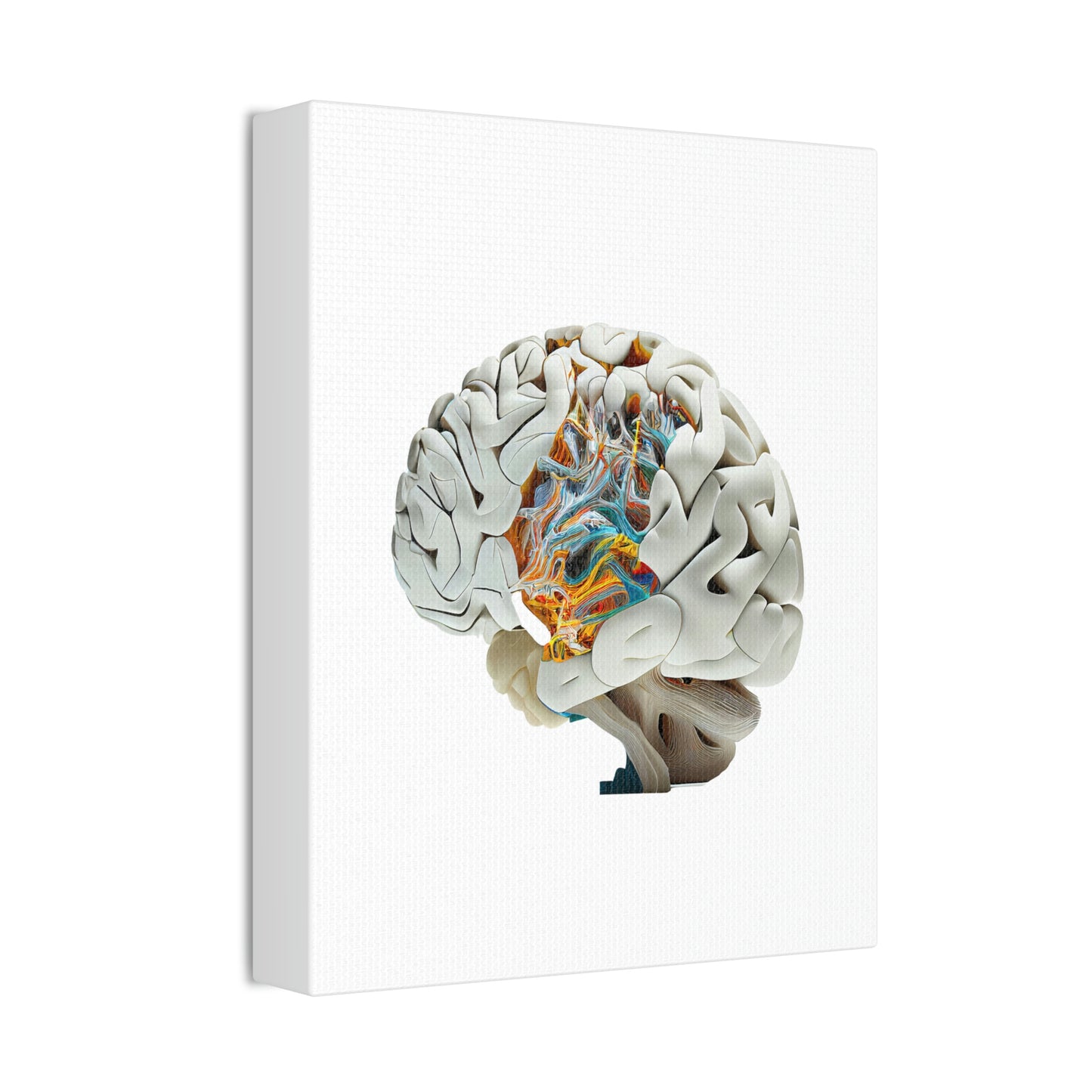 Quantum Brain, ꓥVꓥ Generated - Polyester Canvas