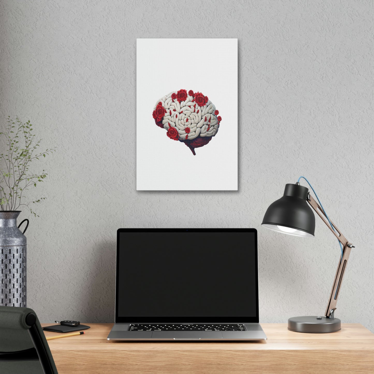 Rose Brain, ꓥVꓥ Generated - Polyester Canvas