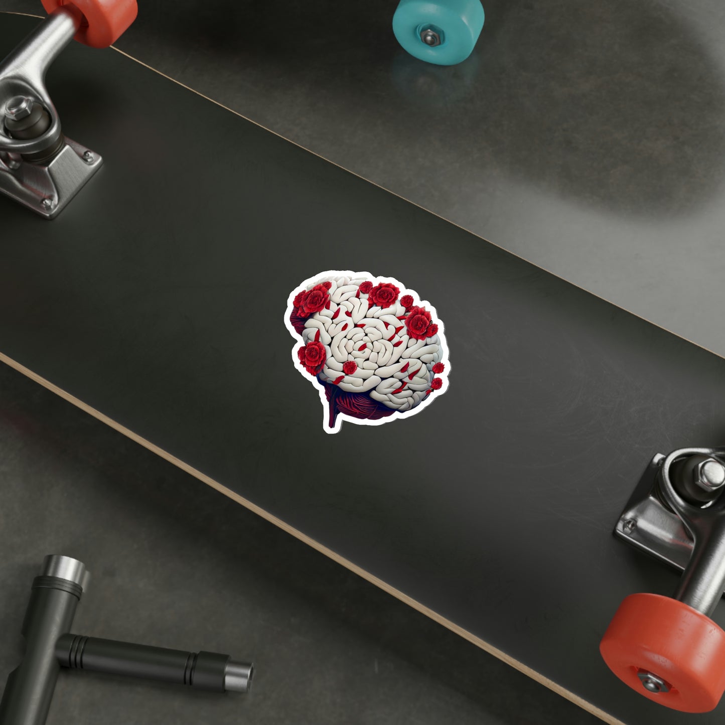 Rose Brain Die-Cut Sticker