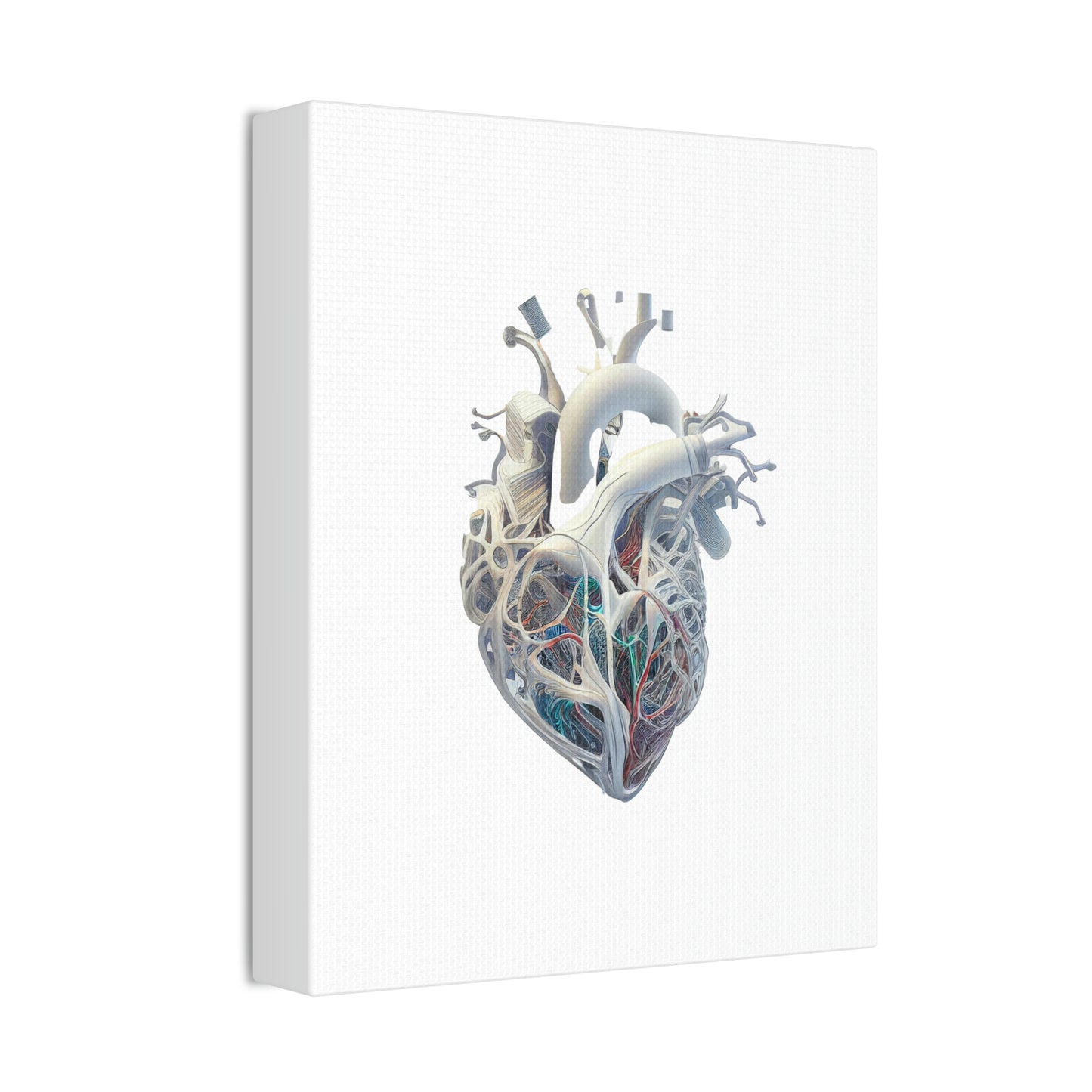 Alien Material Heart, ꓥVꓥ Generated - Polyester Canvas