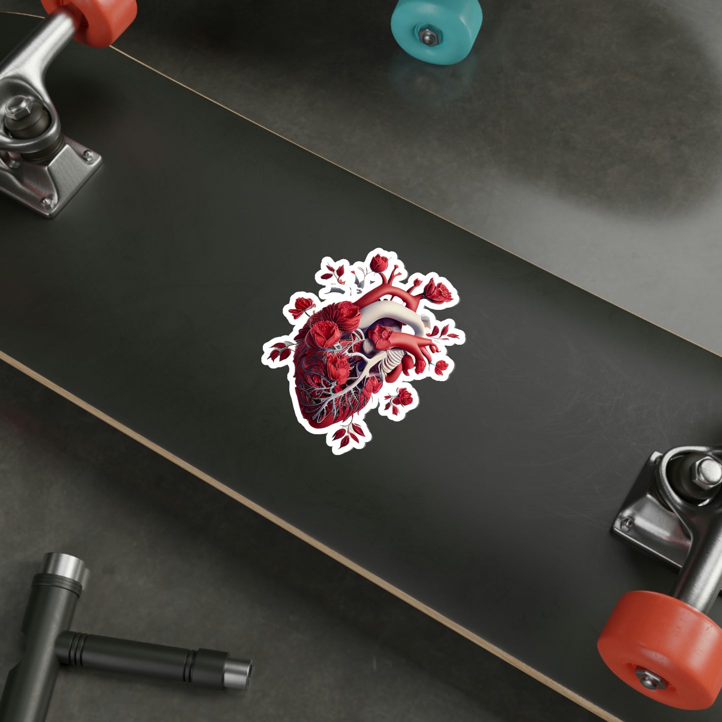 Rose Heart Die-Cut Sticker