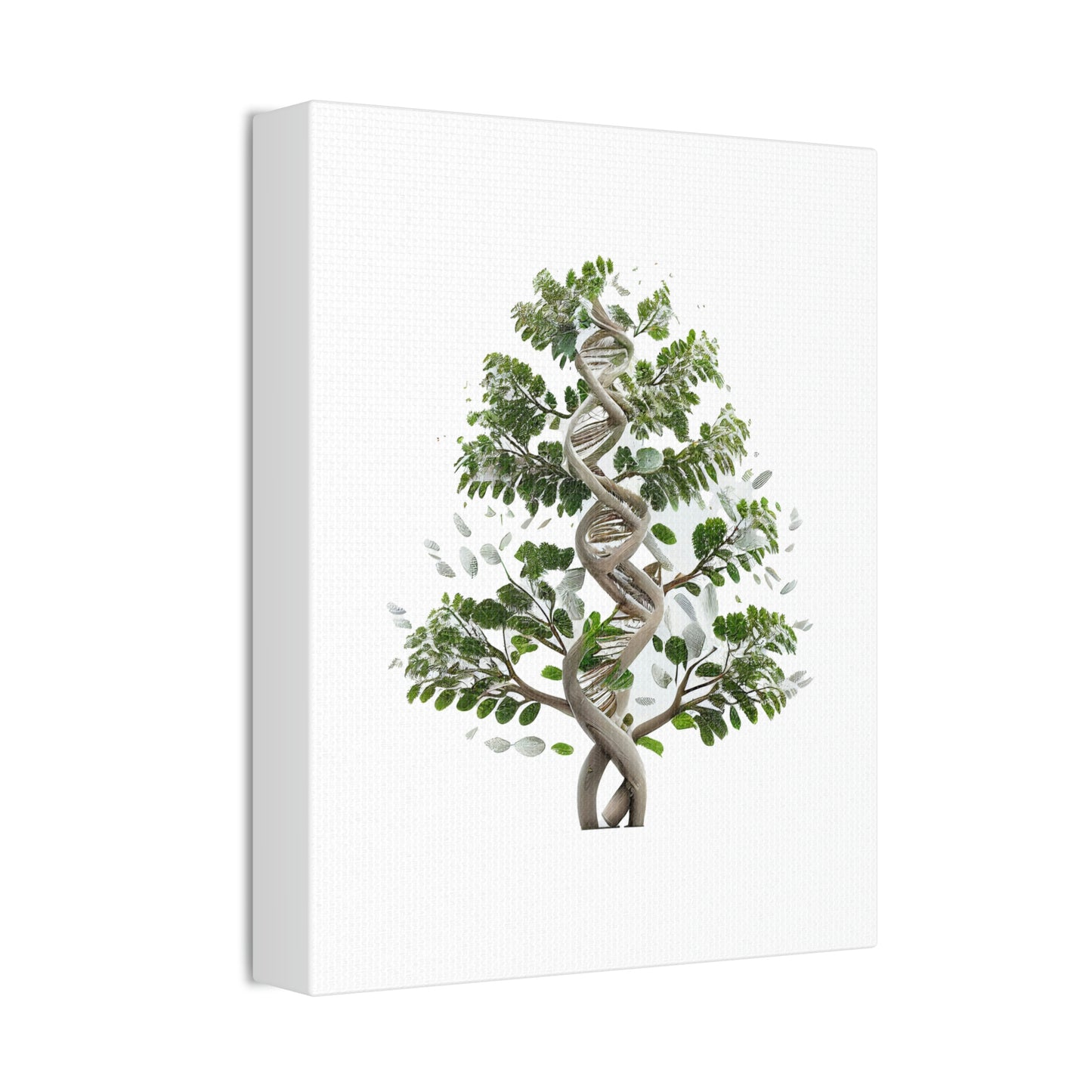 Plant Double Helix DNA, ꓥVꓥ Generated - Polyester Canvas