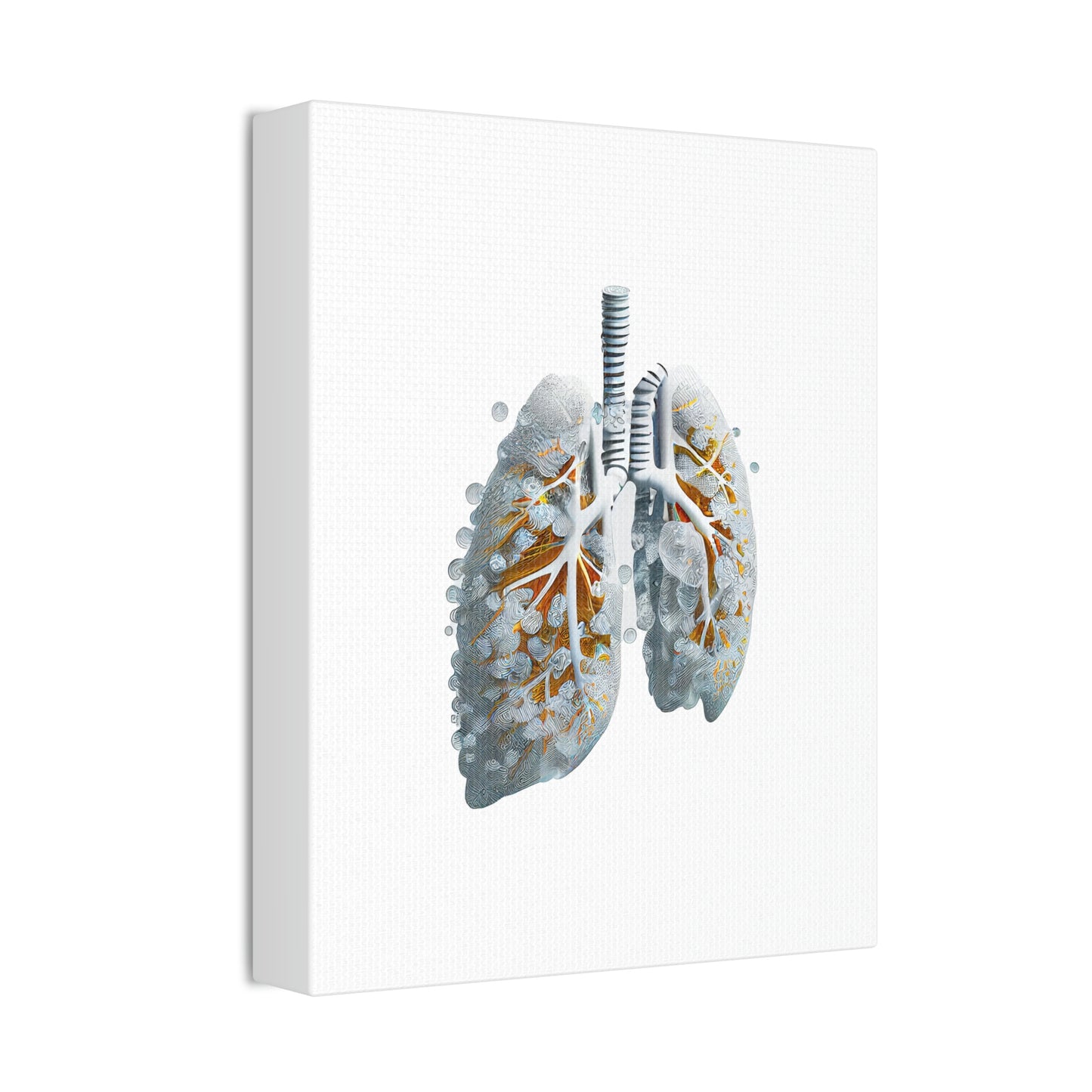 Digital Drip Lungs, ꓥVꓥ Generated - Polyester Canvas