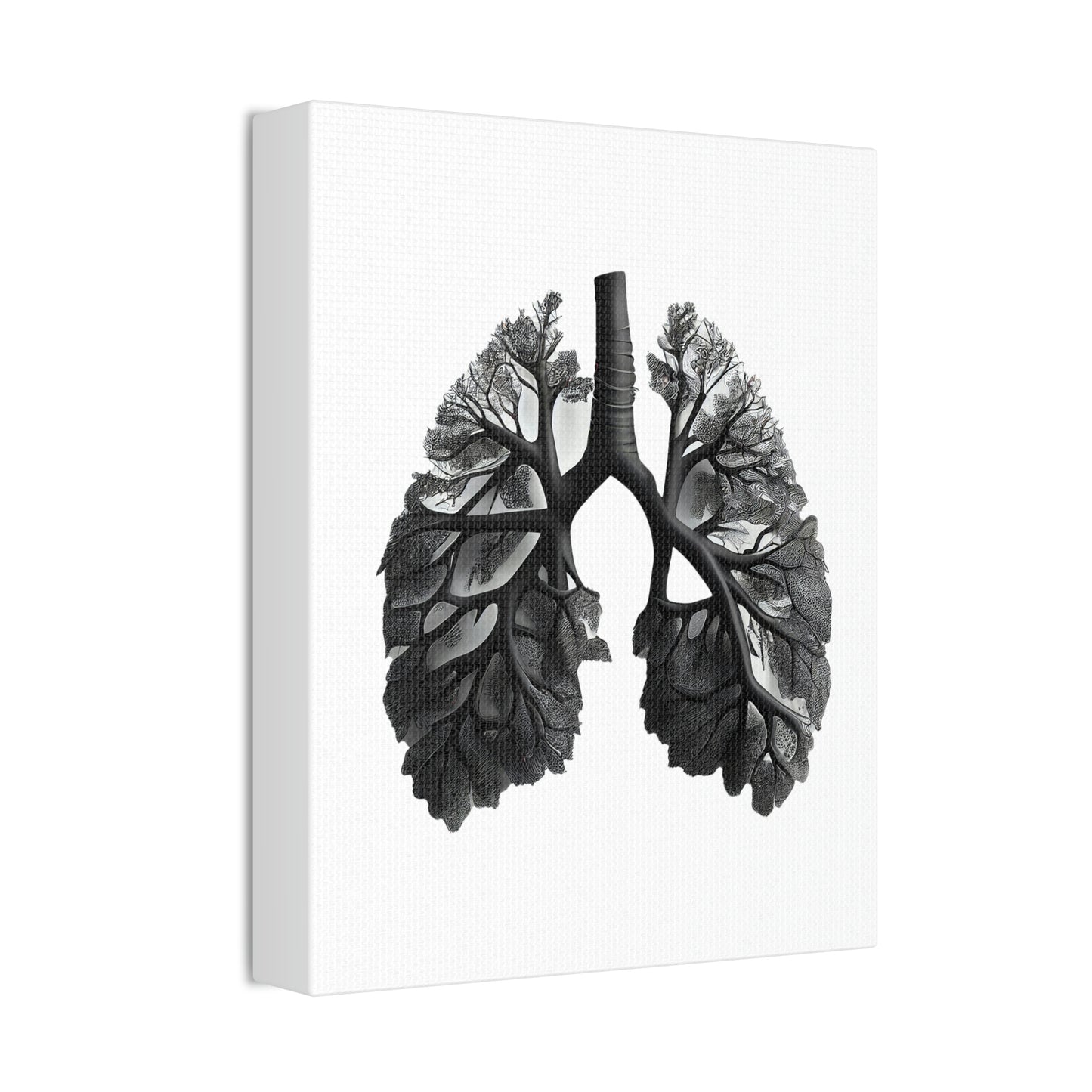 Black Lungs, ꓥVꓥ Generated - Polyester Canvas