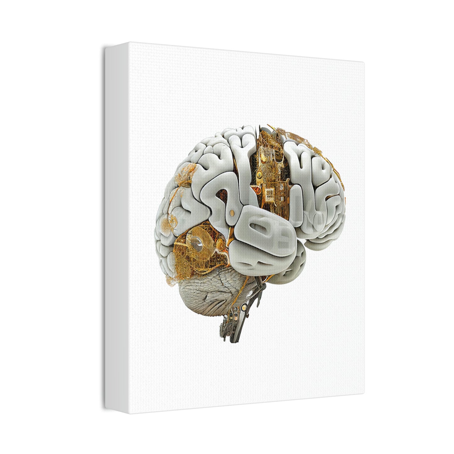 Bio Mechanical Brain, ꓥVꓥ Generated - Polyester Canvas