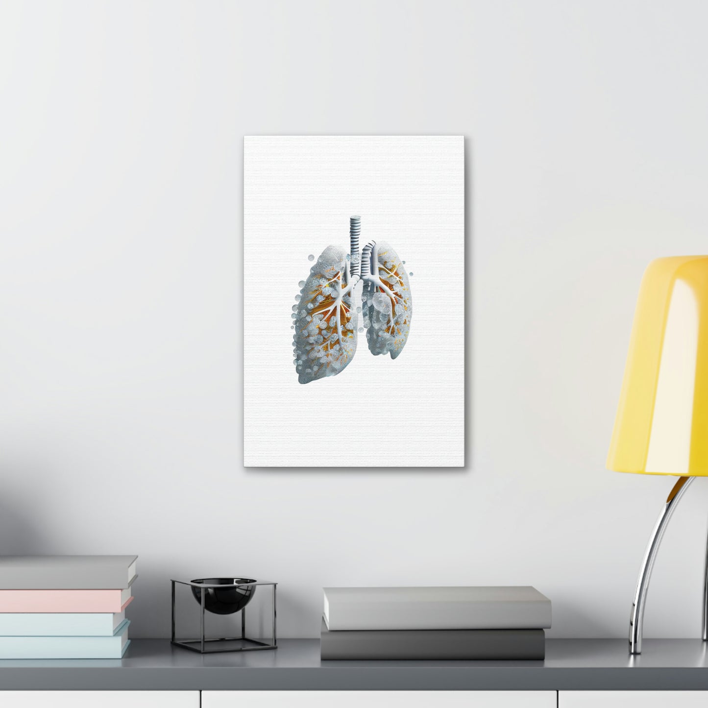 Digital Drip Lungs, ꓥVꓥ Generated - Polyester Canvas
