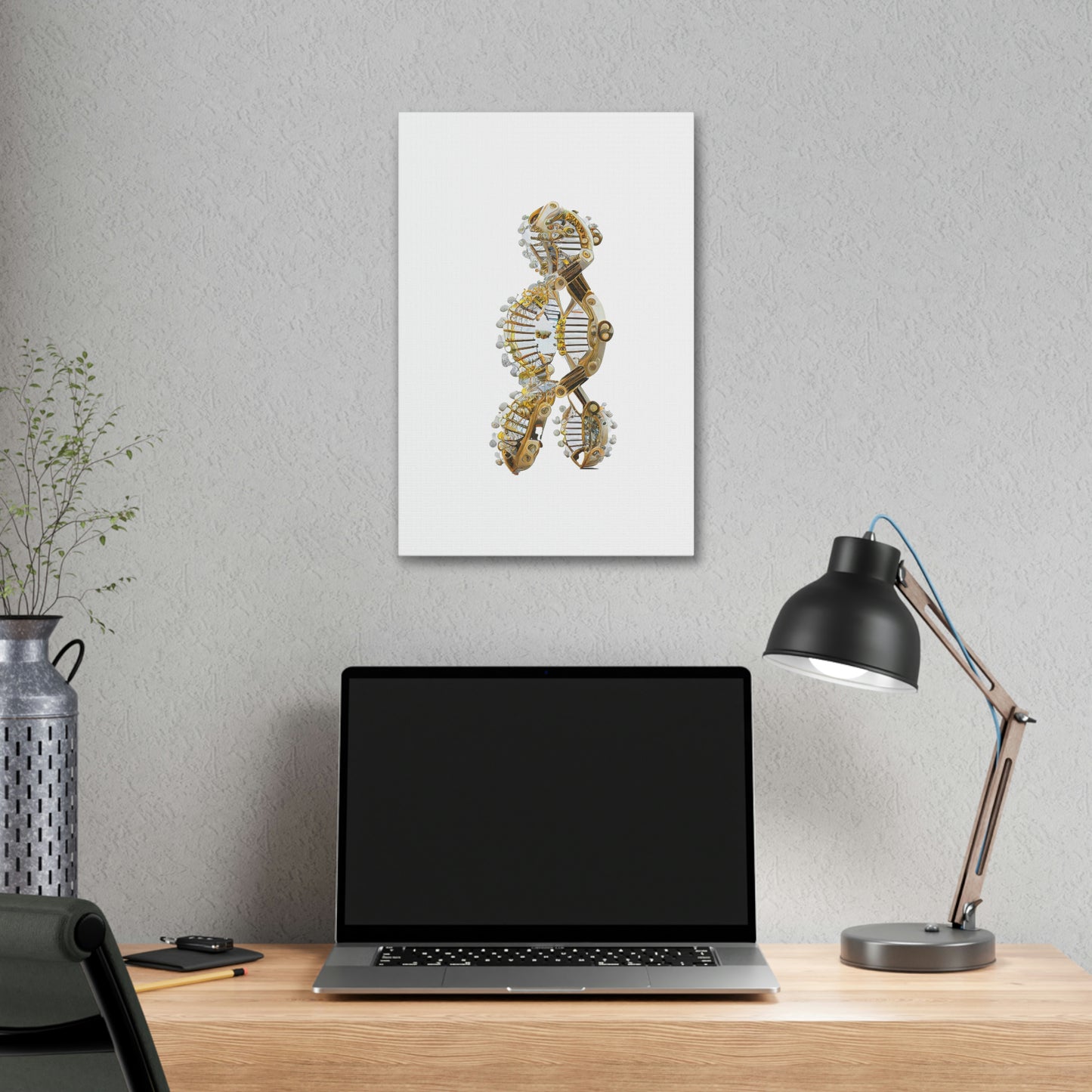 Bio Mechanical DNA, ꓥVꓥ Generated - Polyester Canvas