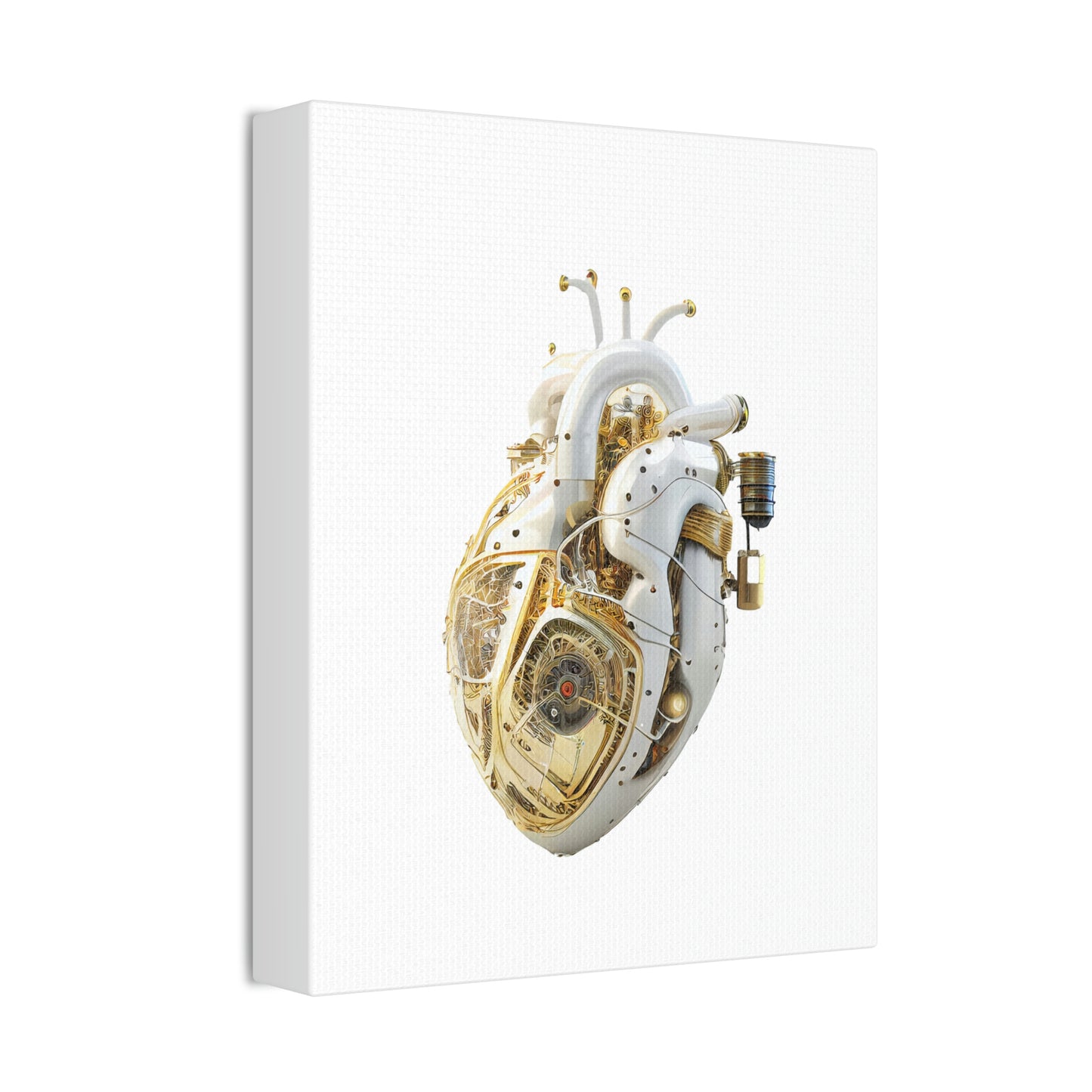 Bio Mechanical Heart, ꓥVꓥ Generated - Polyester Canvas