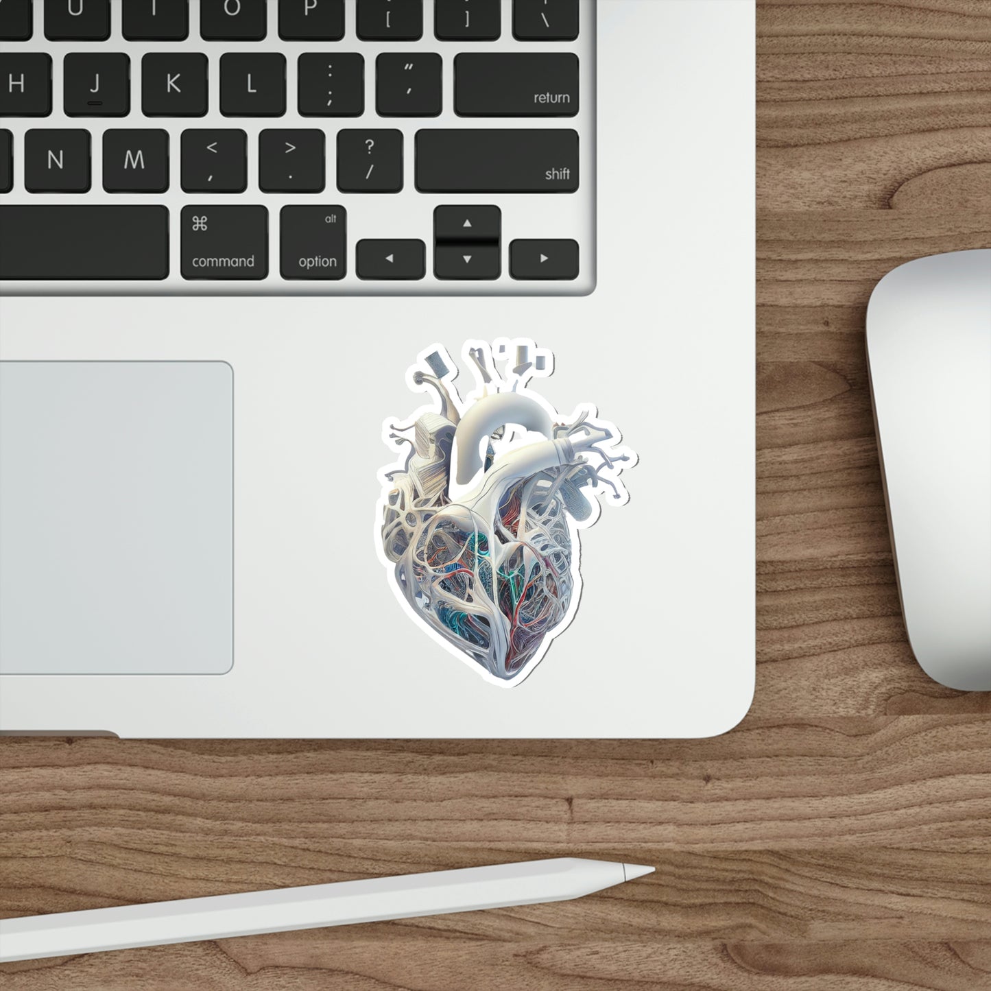 Alien Material Heart Die-Cut Sticker
