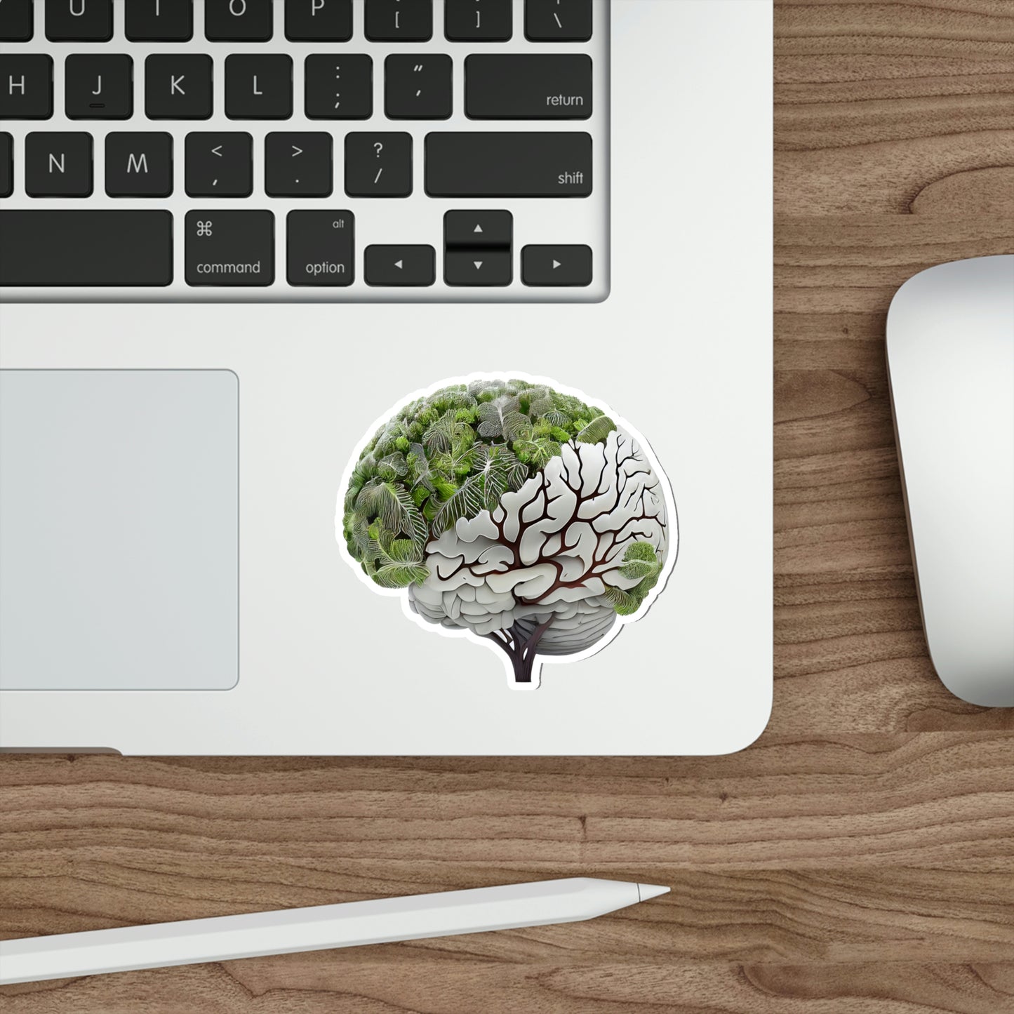 Plant Brain Die-Cut Sticker