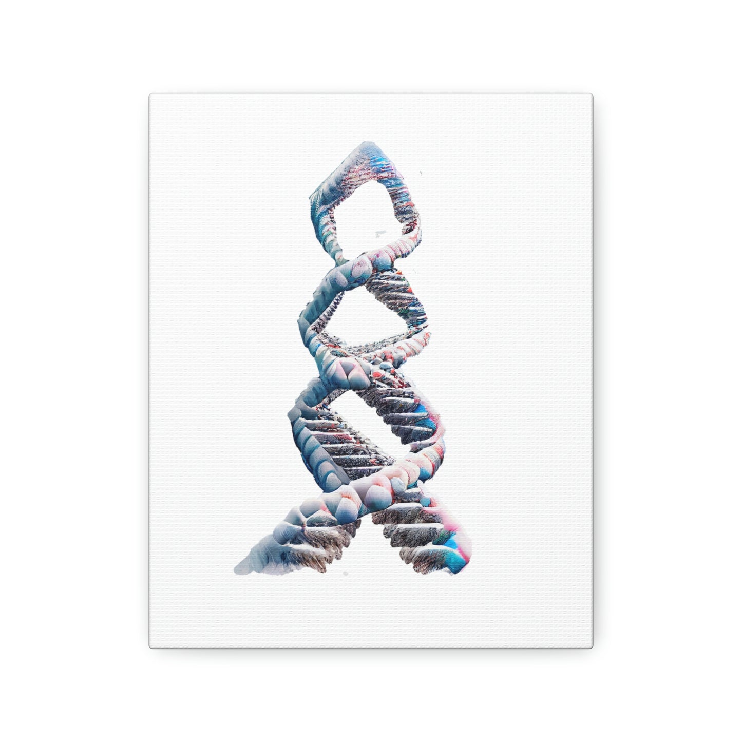 Snow Capped Mountains DNA, ꓥVꓥ Generated - Polyester Canvas