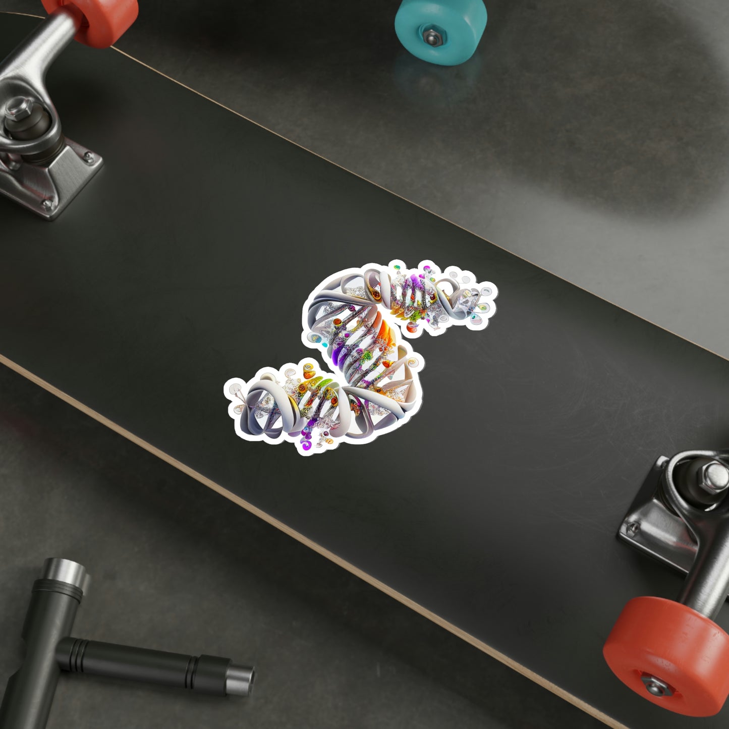 Alien Material DNA Die-Cut Sticker