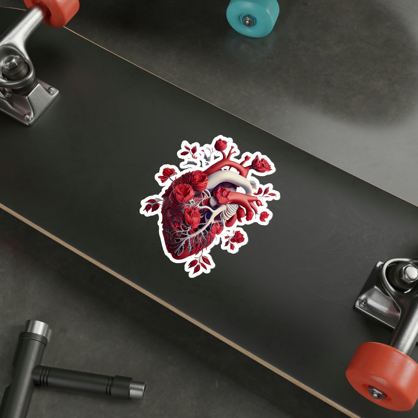 Rose Heart Die-Cut Sticker