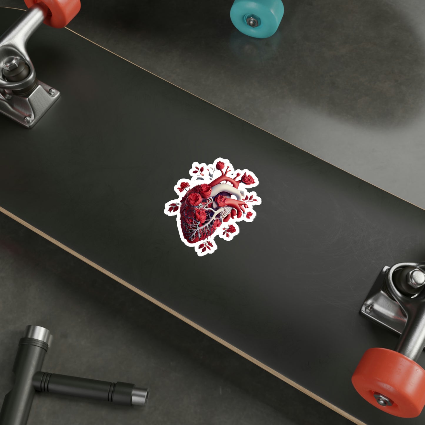 Rose Heart Die-Cut Sticker