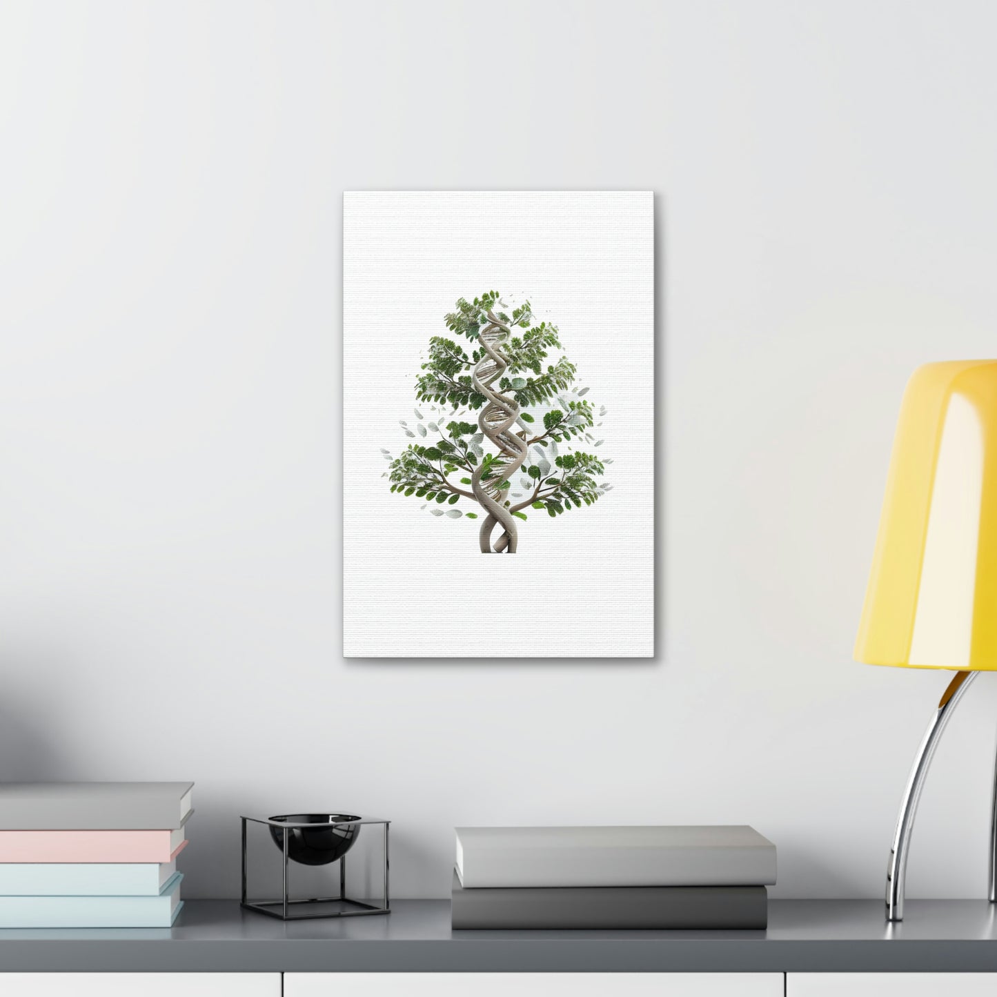 Plant Double Helix DNA, ꓥVꓥ Generated - Polyester Canvas