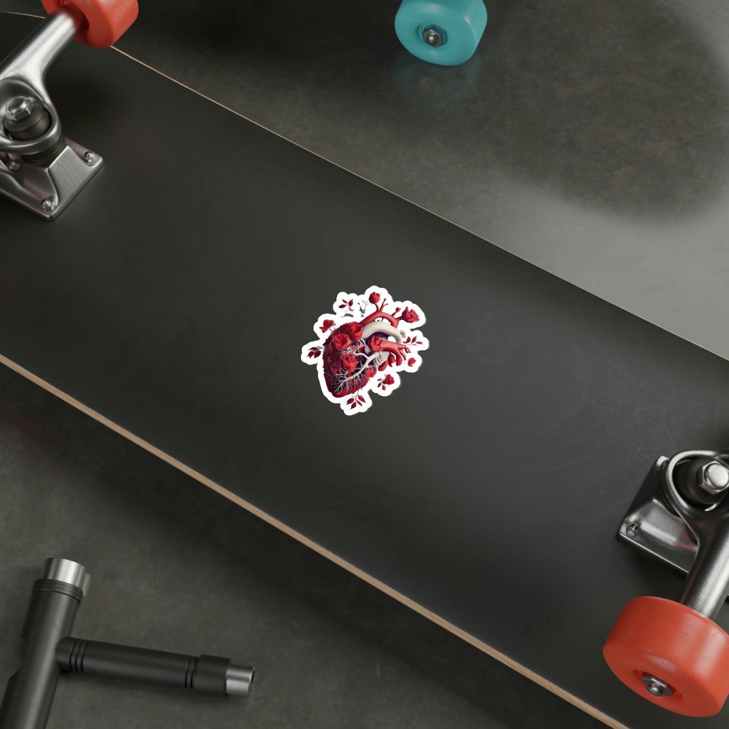 Rose Heart Die-Cut Sticker