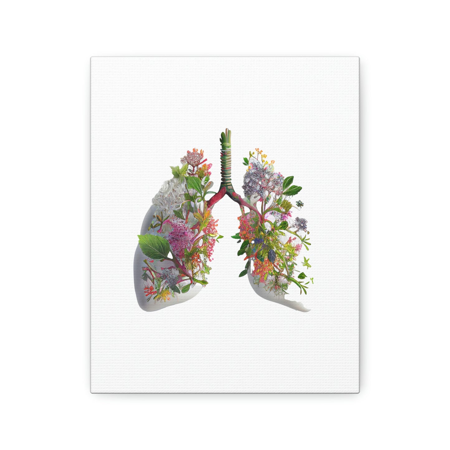 Floral Lungs, ꓥVꓥ Generated - Polyester Canvas